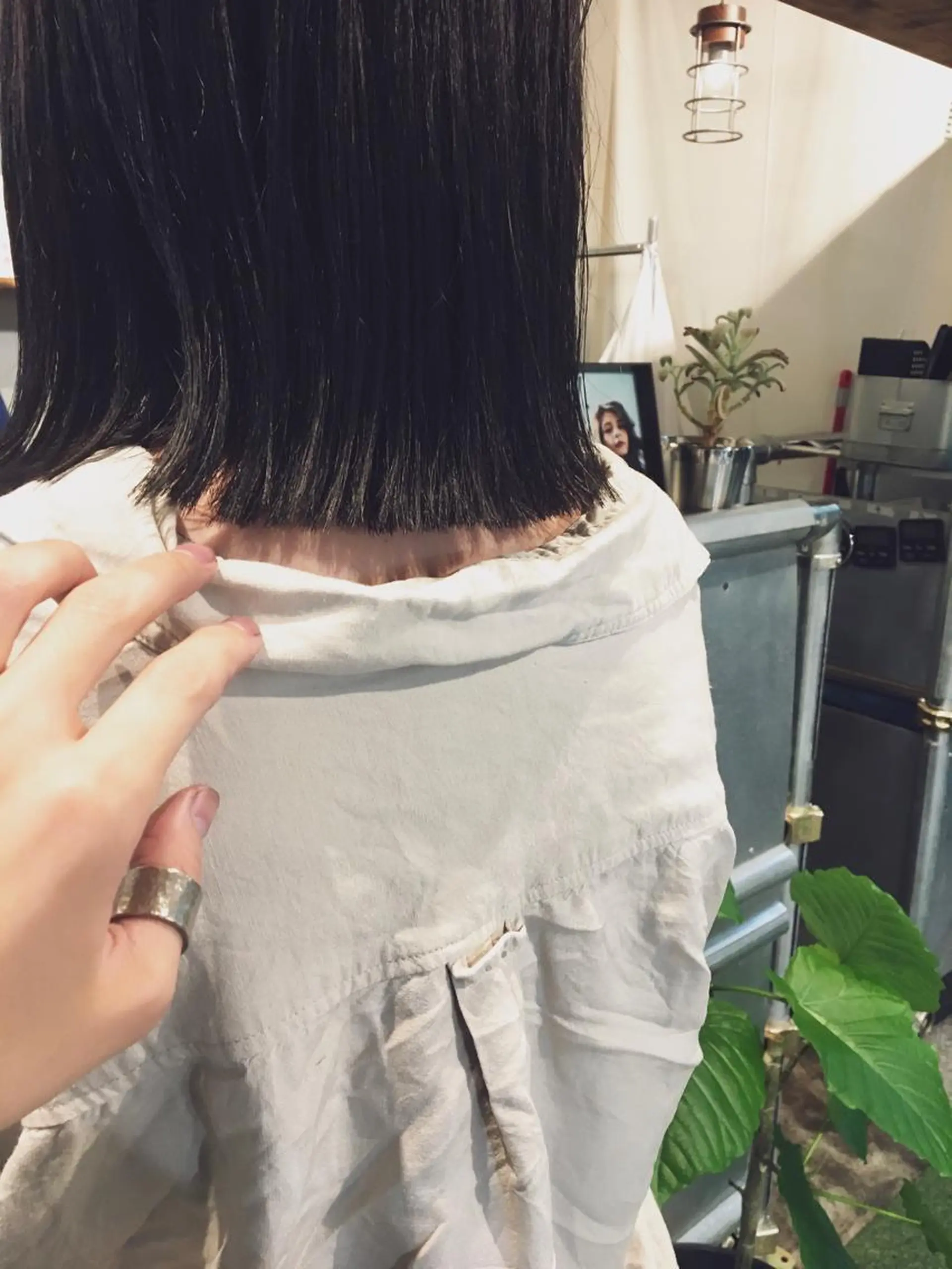 ミディアム カラー 切りっぱなしボブ ボブ ハイトーン/レイヤー /ウルフ⭐️永田⭐️のヘアスタイル