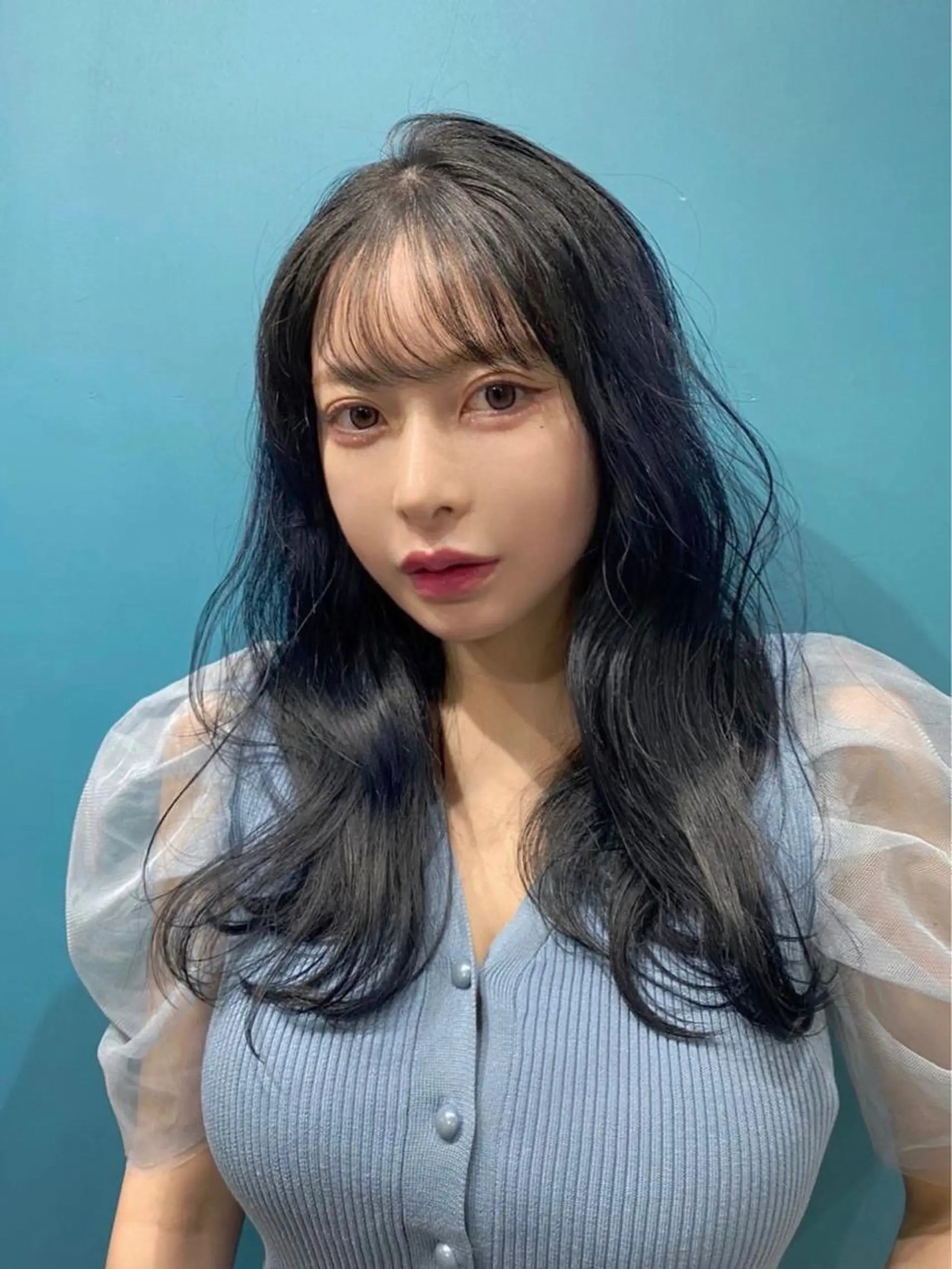 セミロング カット ヘアカラー トリートメント レイヤーカット /透明感カラー西田のヘアスタイル