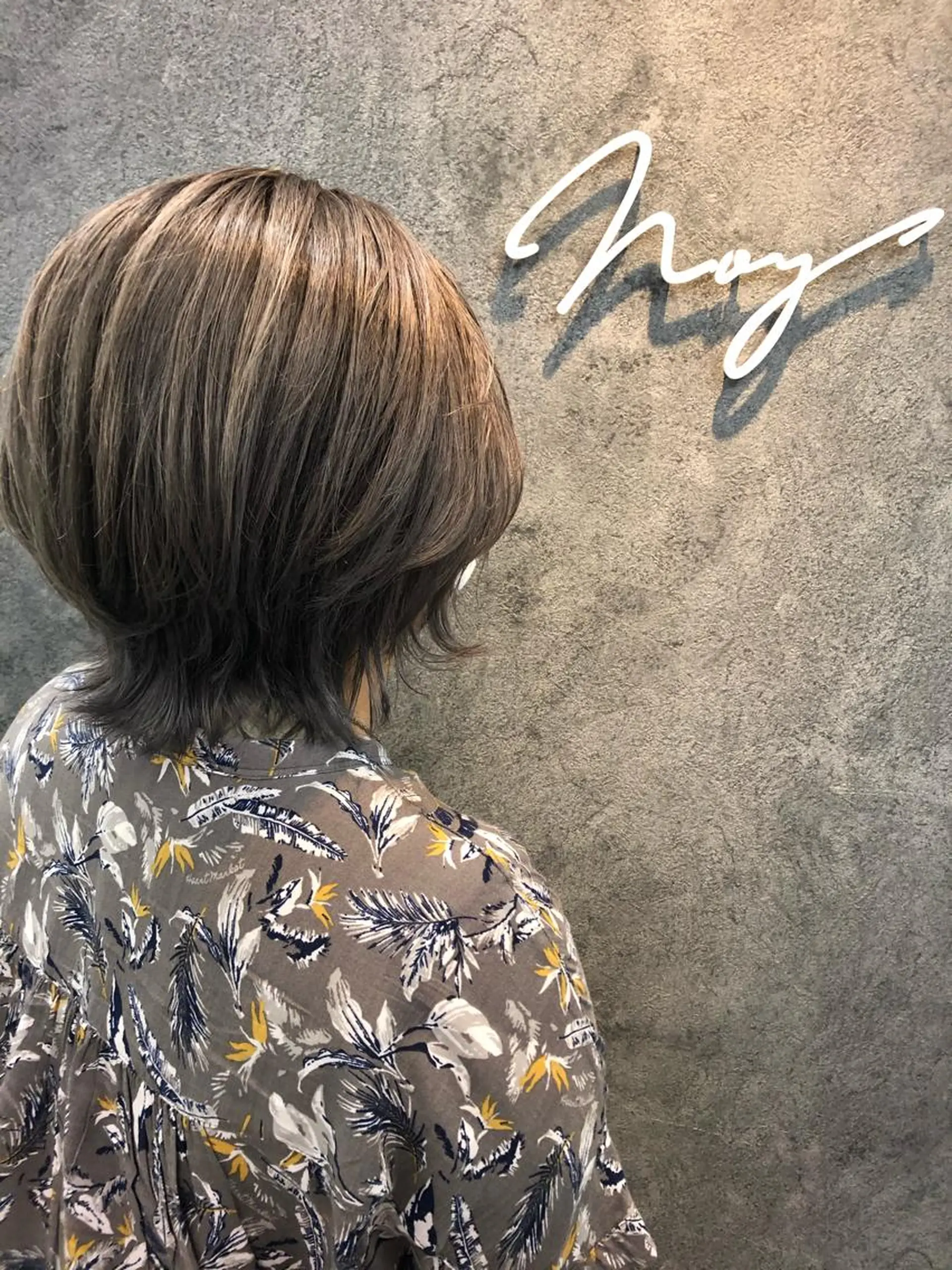 ショート ボブ ウルフカット ウルフボブ ヘアカラー トリートメント Noy所属・Noyヨシモト ヒロトのヘアスタイル