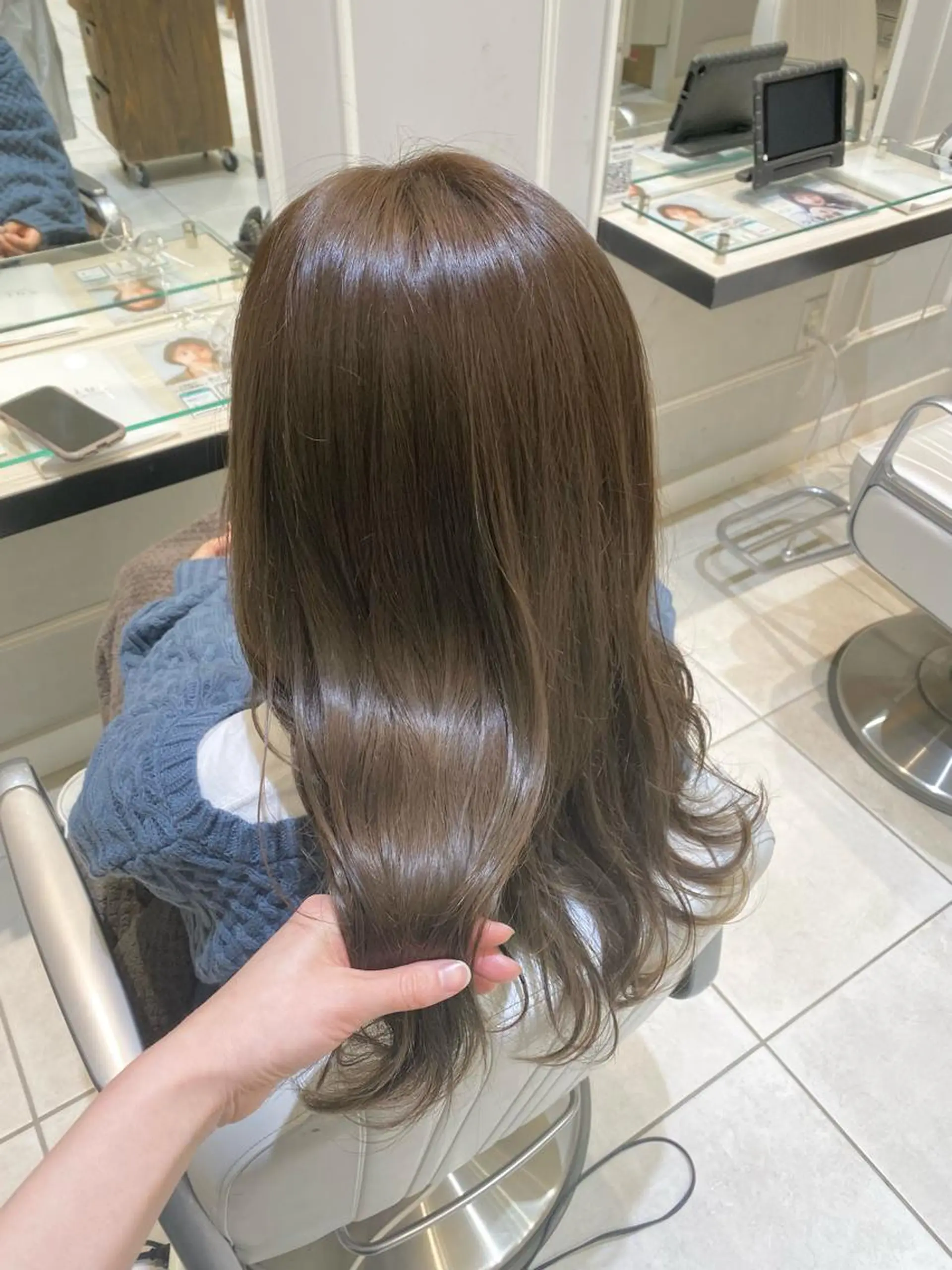 ロング 似合わせ艶髪カラー ❤️ハダユミのヘアスタイル