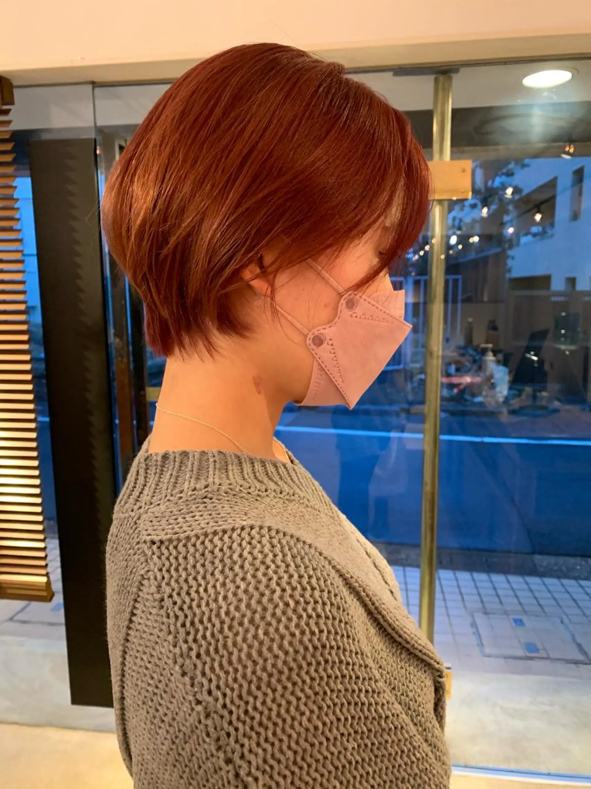 ショート カラー カット ヘアカラー トリートメント ヘッドスパ ヘアセット 透明感/オリーブ/ グレージュ/YUKAのヘアスタイル