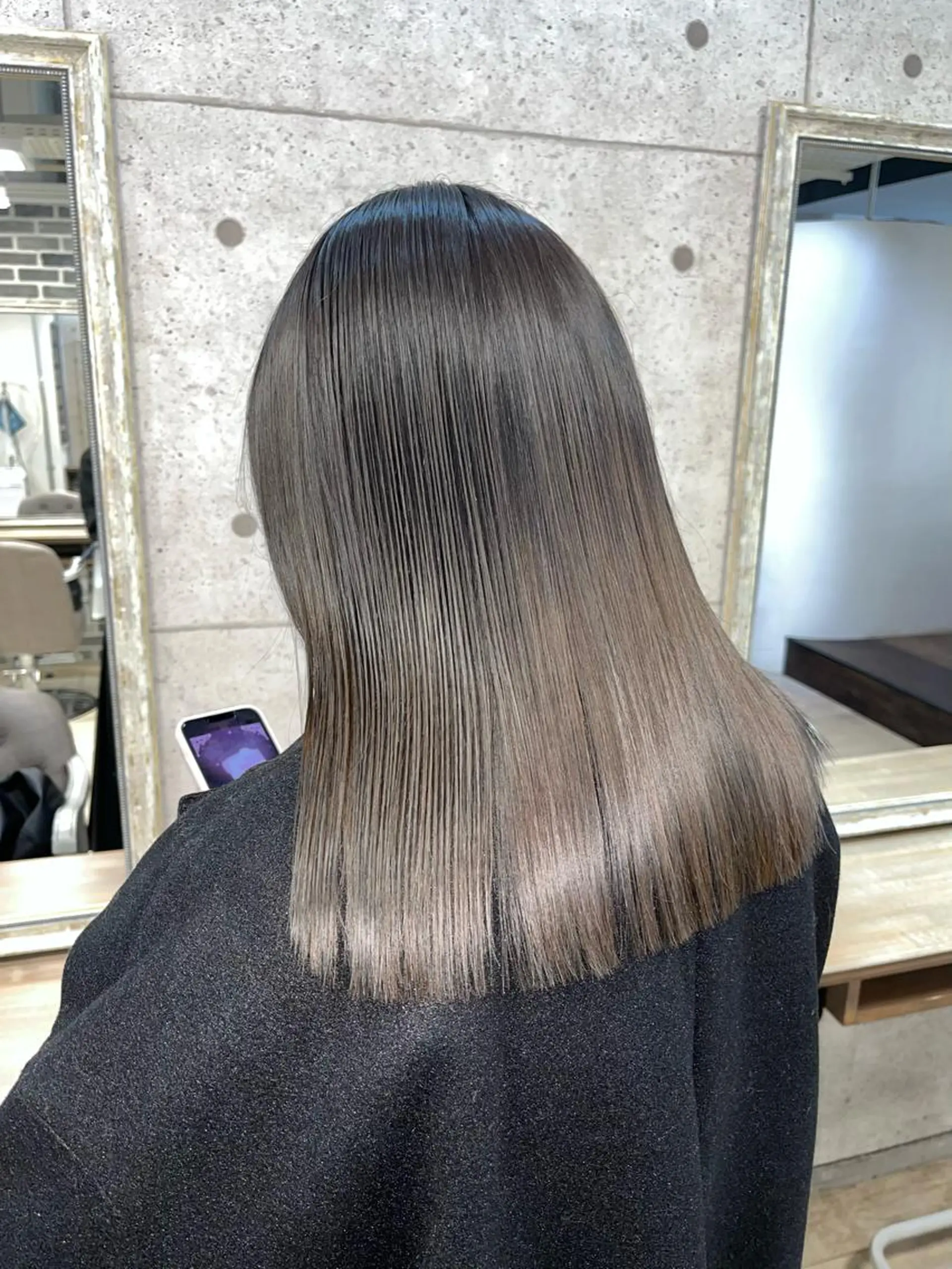 セミロング カラー 当日予約◎ risaのヘアスタイル