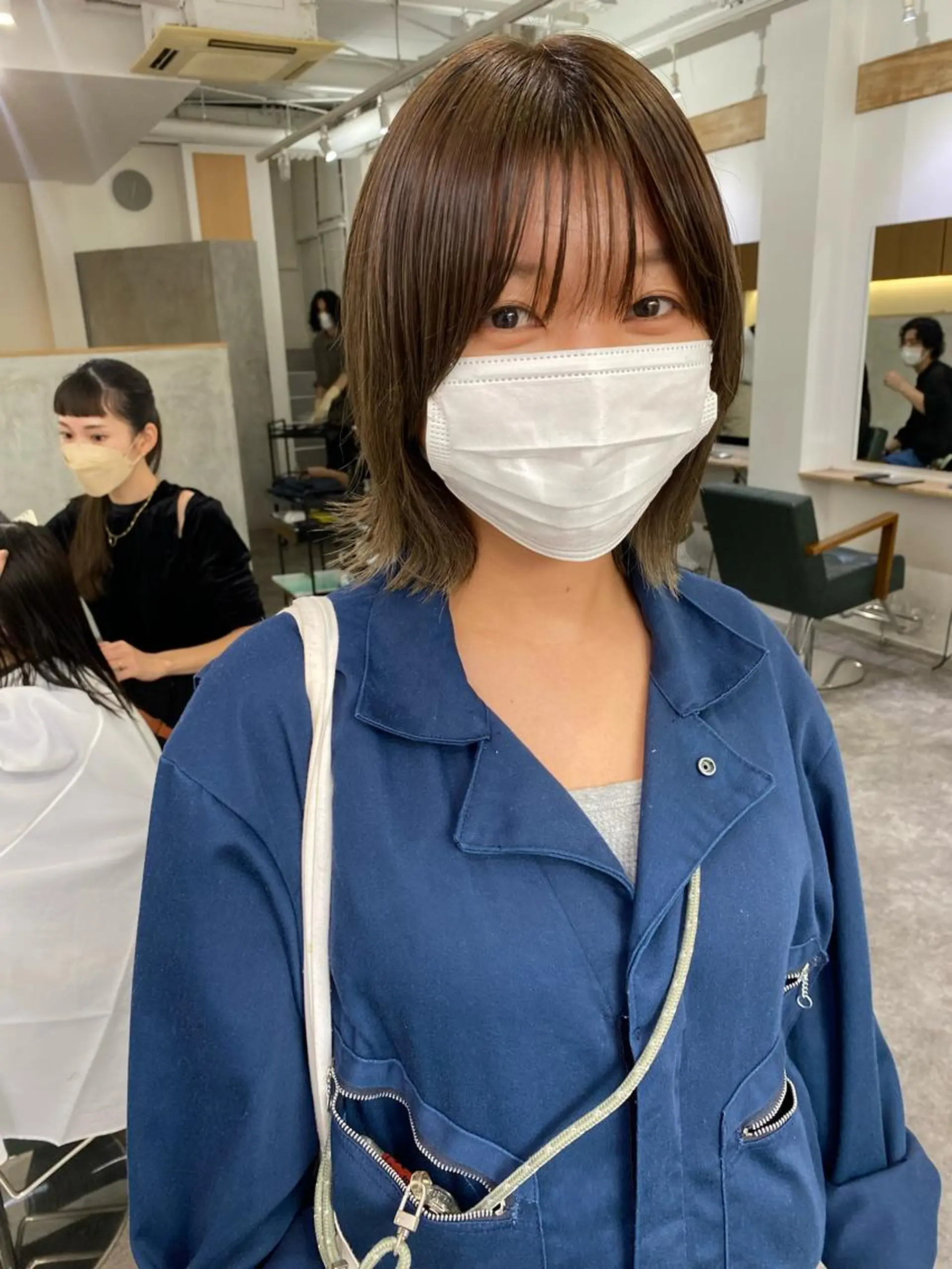 ショート カラー カット ヘアカラー 森貴裕/ベージュ/ パーマ/オリーブのヘアスタイル