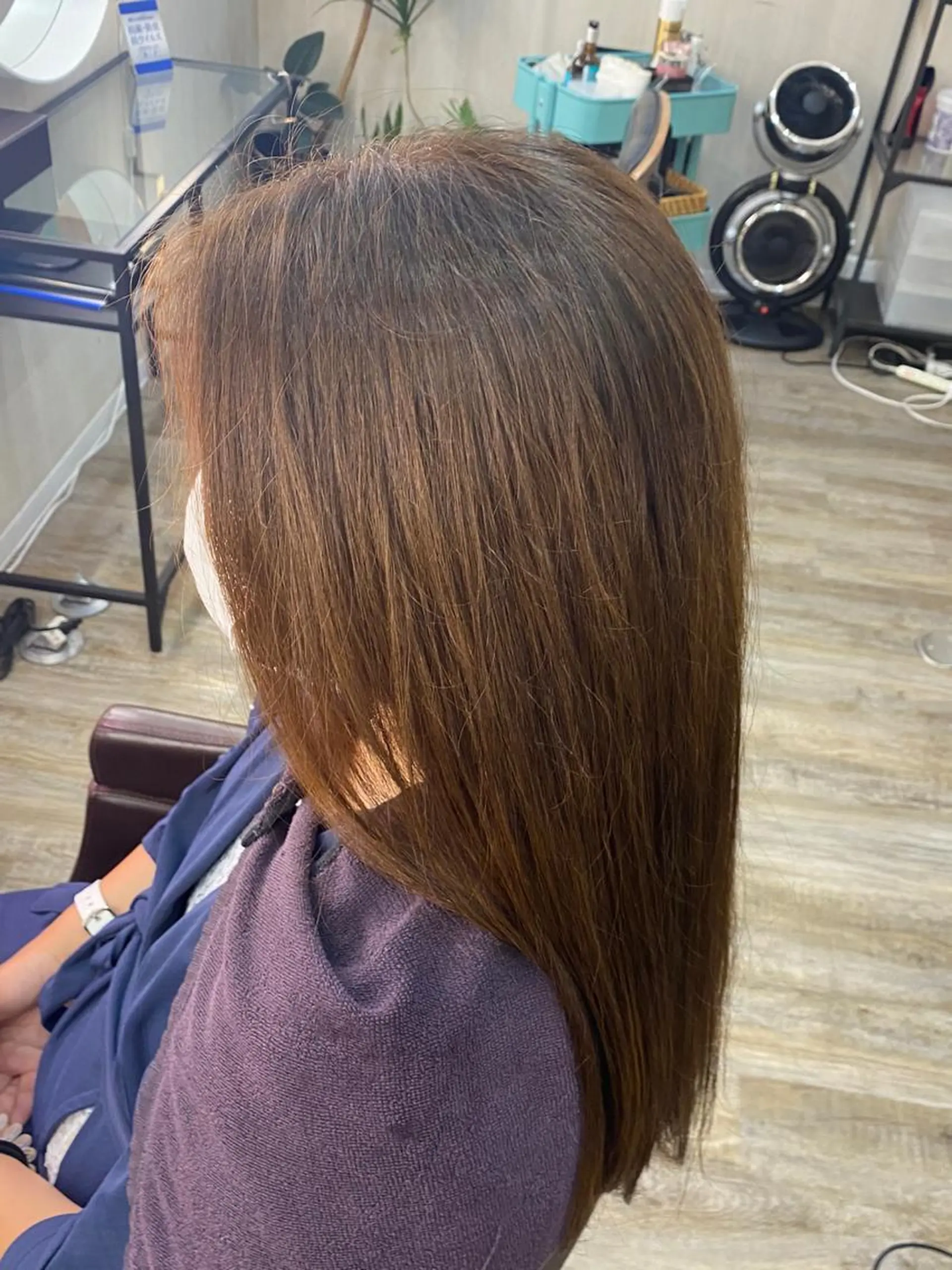 ロング カラー ヘアカラー 山﨑 燦人のヘアスタイル