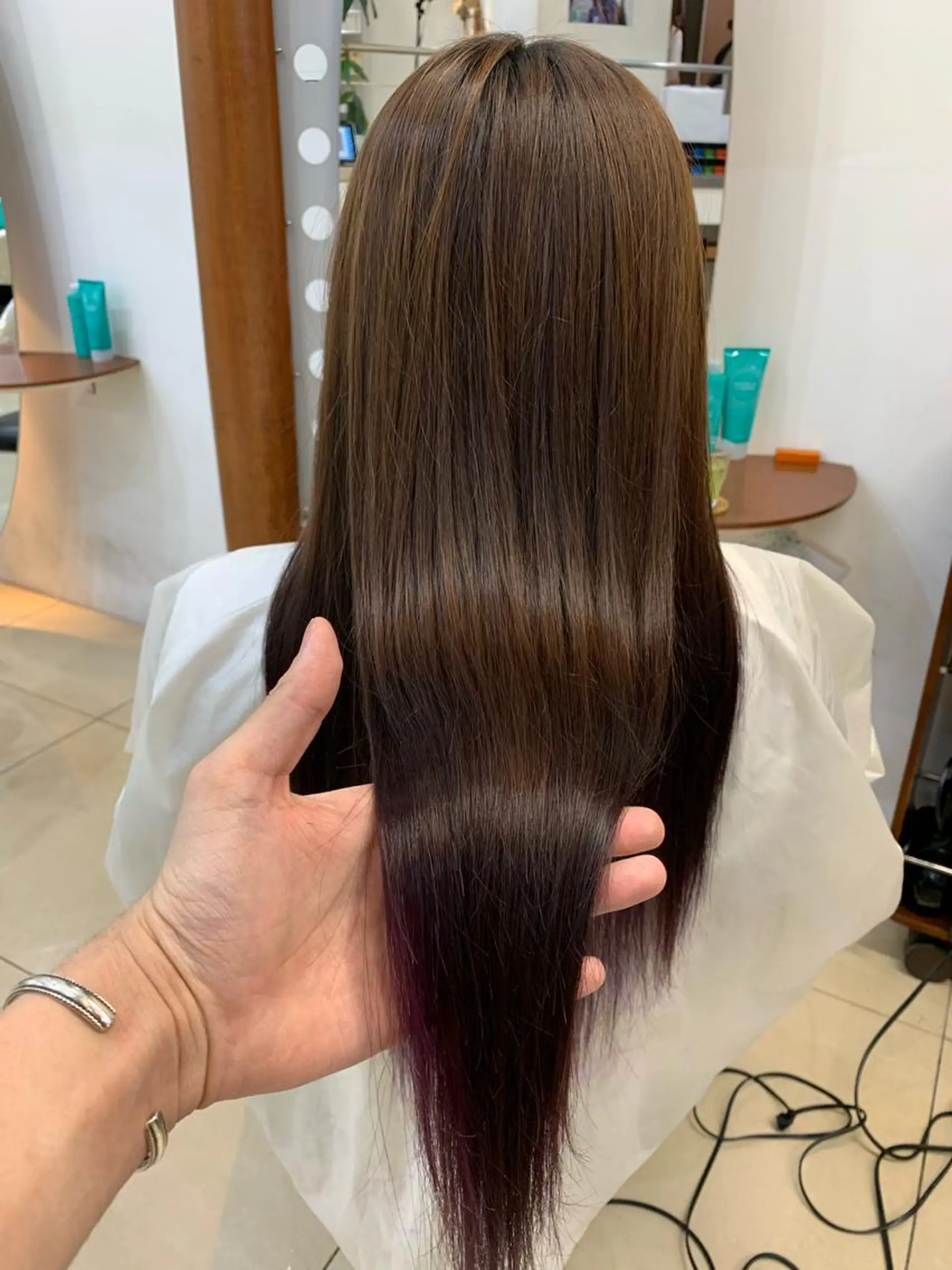 ロング パーマ 縮毛矯正 トリートメント 縮毛矯正/髪質改善 /韓国風　山川春輝のヘアスタイル