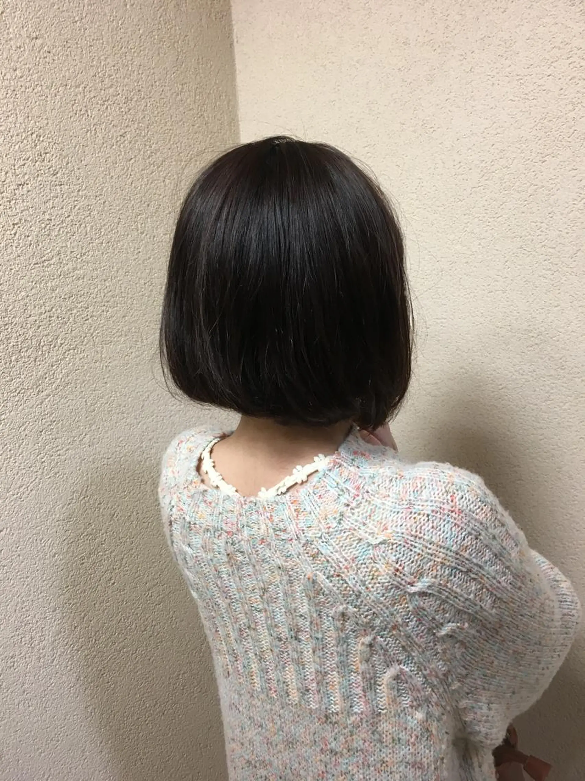 ミディアム カラー パーマ ボブ 清水 まなのマツエク・マツパデザイン