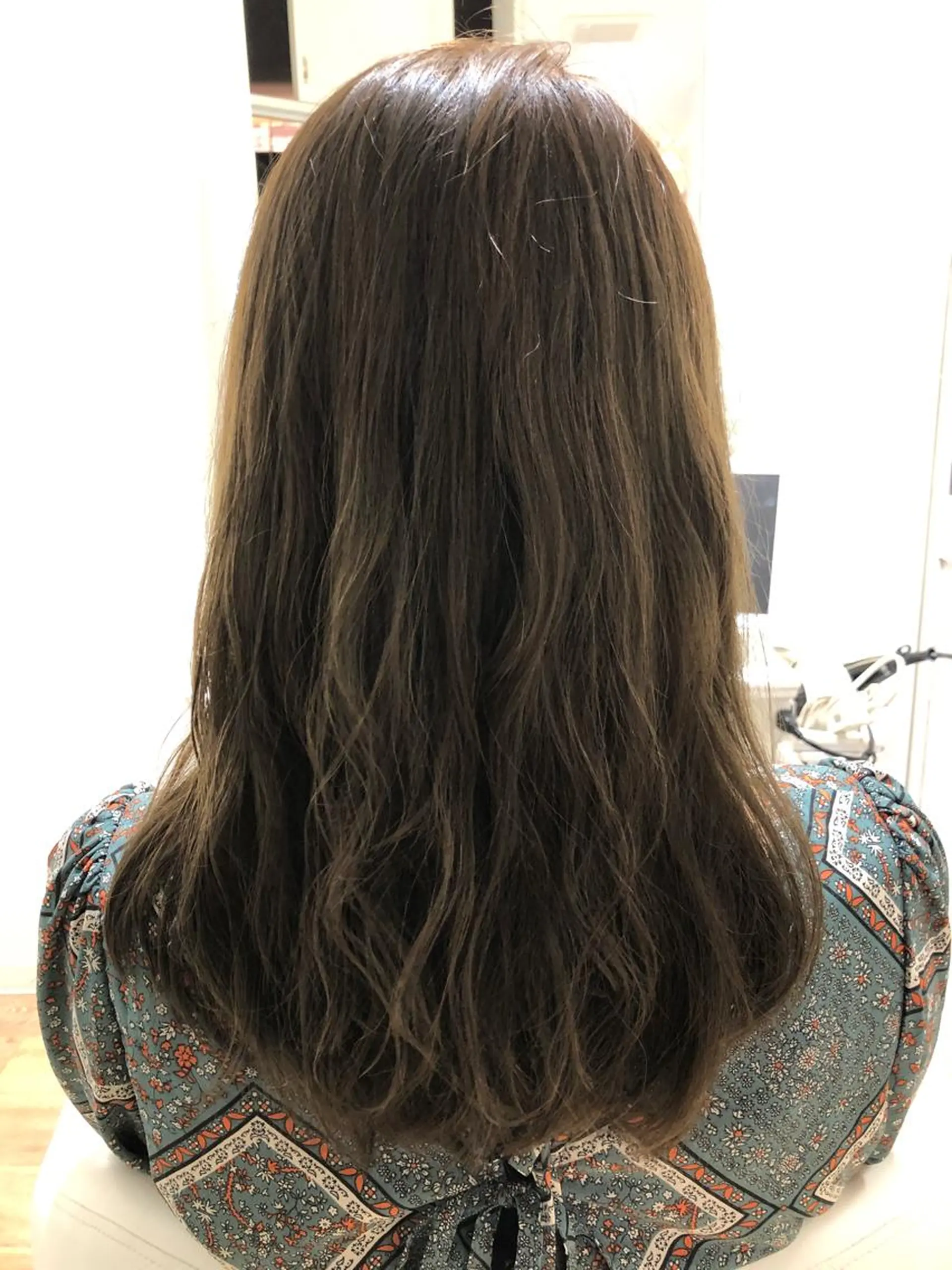 ミディアム カラー パーマ アクアカラー ミント ✨🌿大人可愛い愛さ れhair🌿✨松本のヘアスタイル