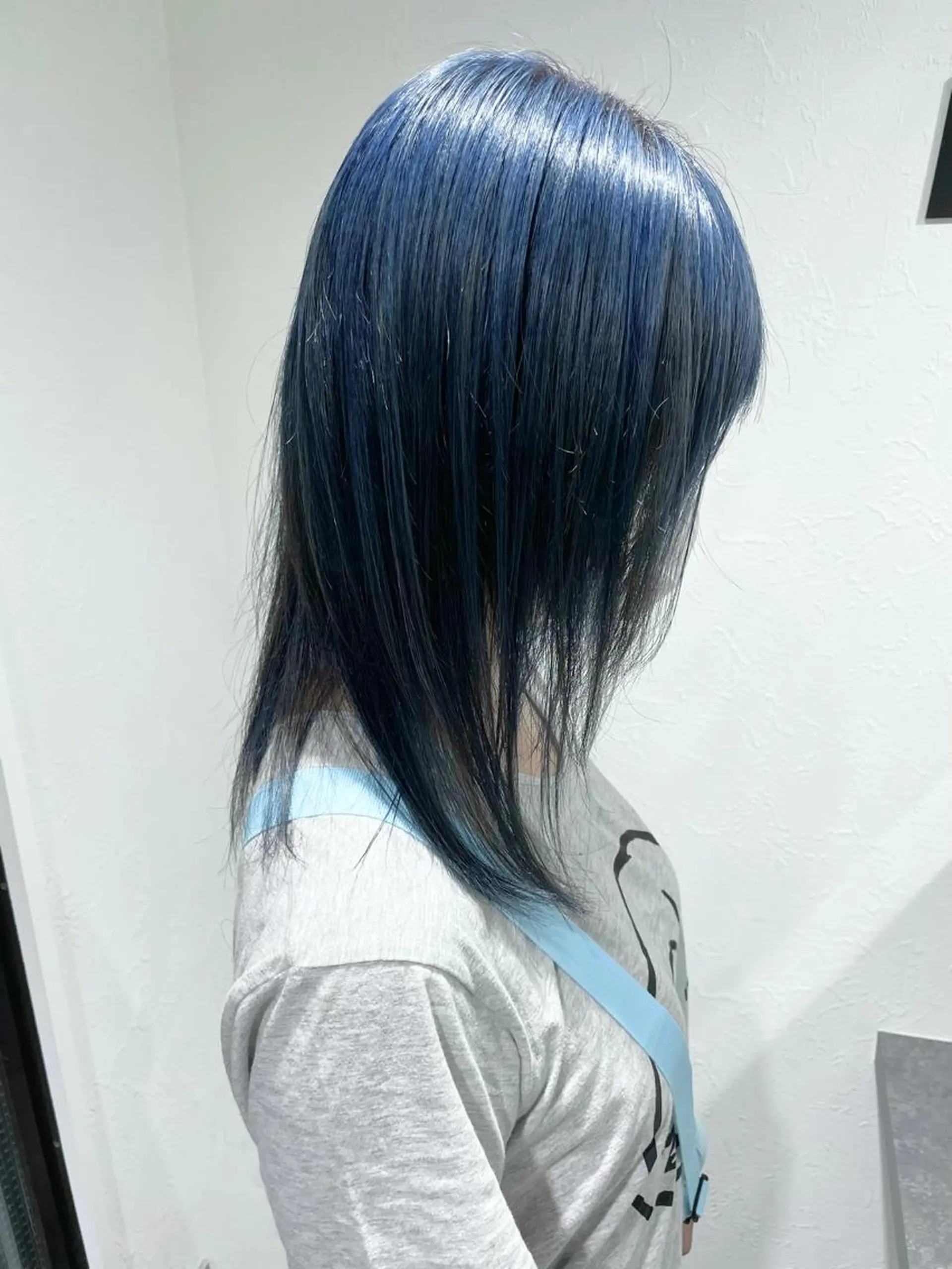 セミロング カラー ネイビーカラー ヘアカラー 2nd所属・🤍2nd🤍田所 美希のヘアスタイル