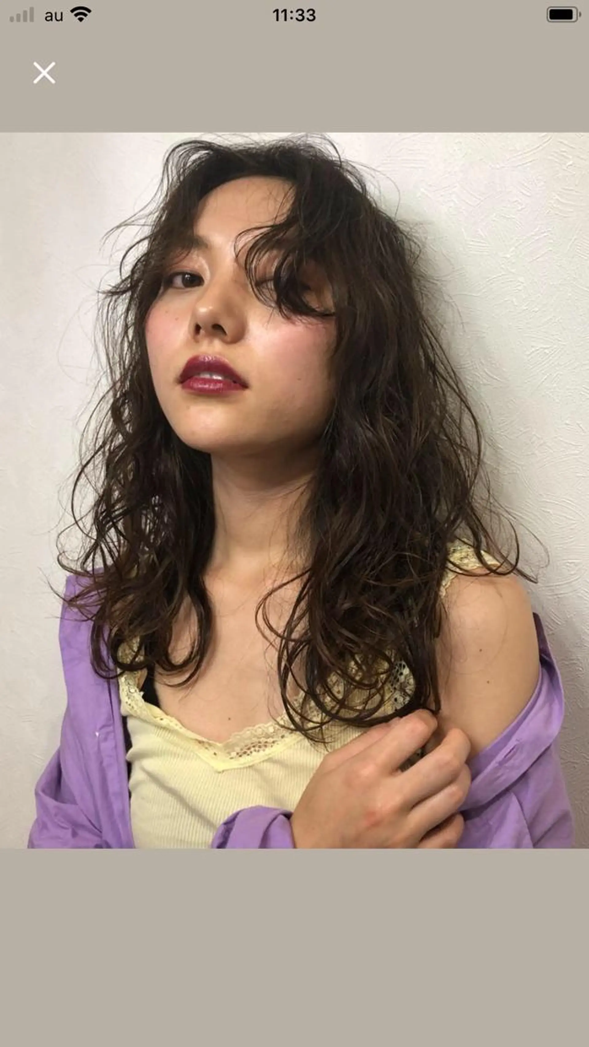 カラー 黒岩 真那花のヘアスタイル