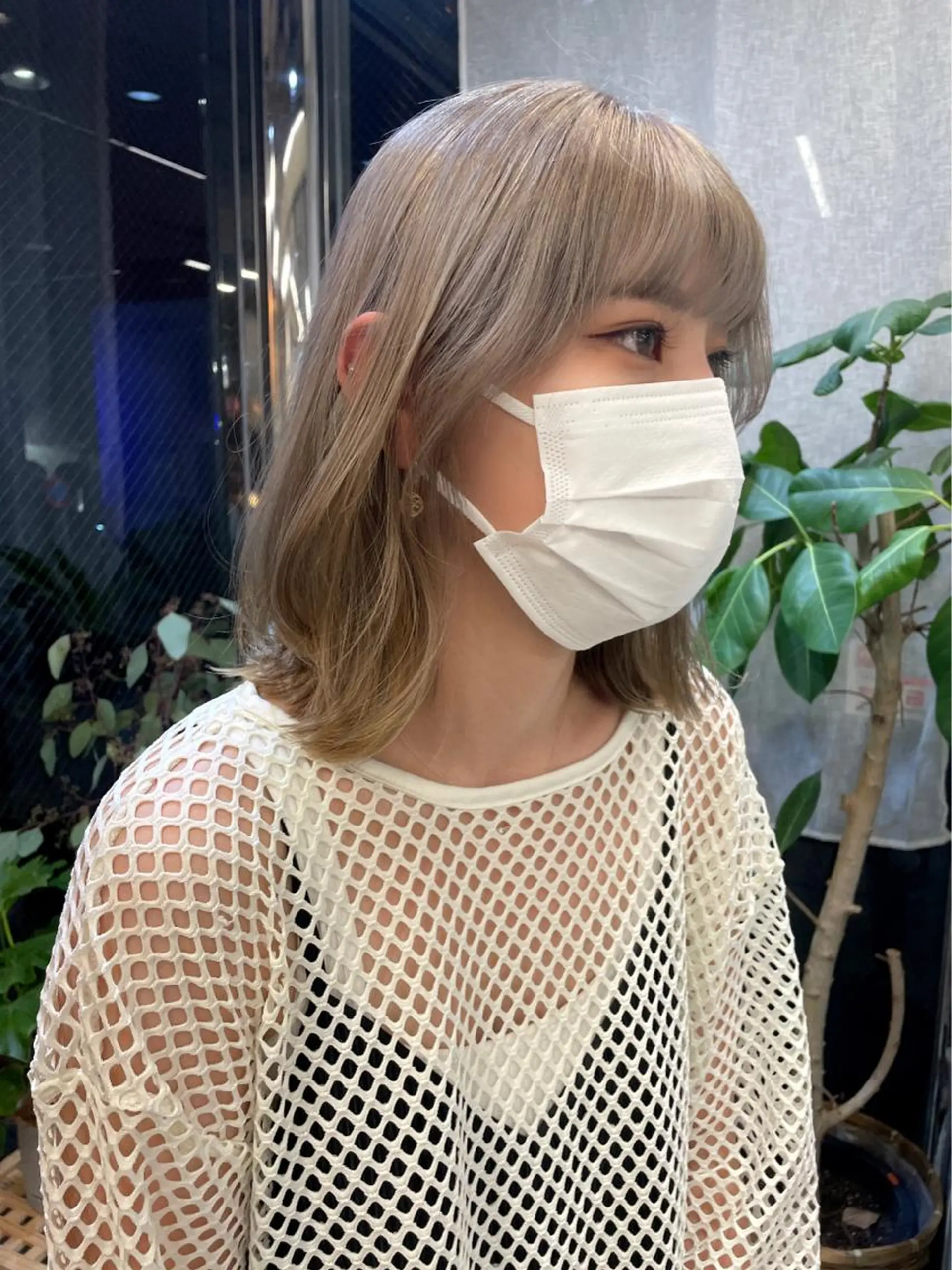 ミディアム まいか🤎髪質改善 ミルクティーボブ🎀のヘアスタイル