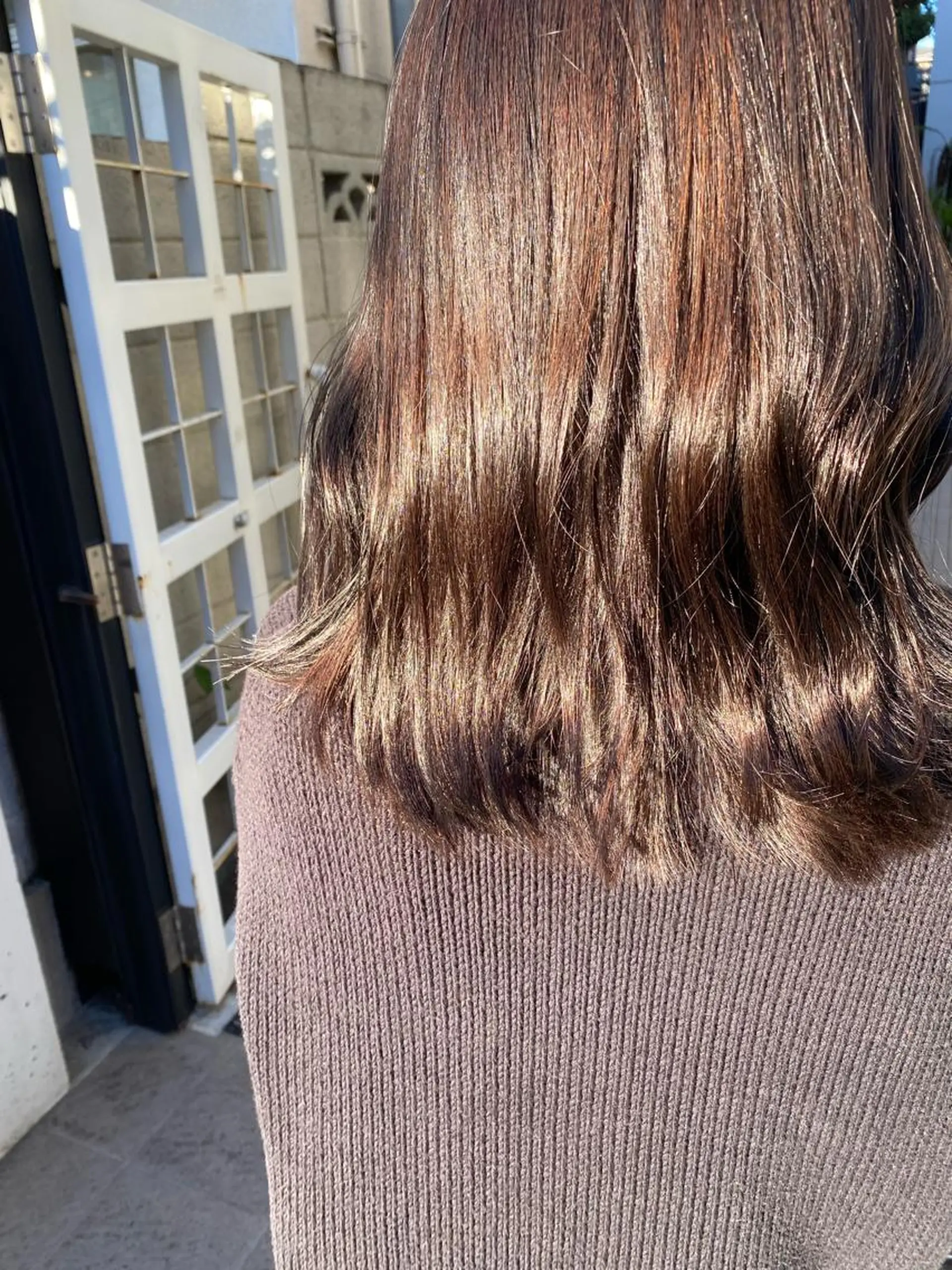 ミディアム カラー ブラウンカラー 透明感カラー シアーブラウン お任せヘア☘️☘️ 及川渚のヘアスタイル