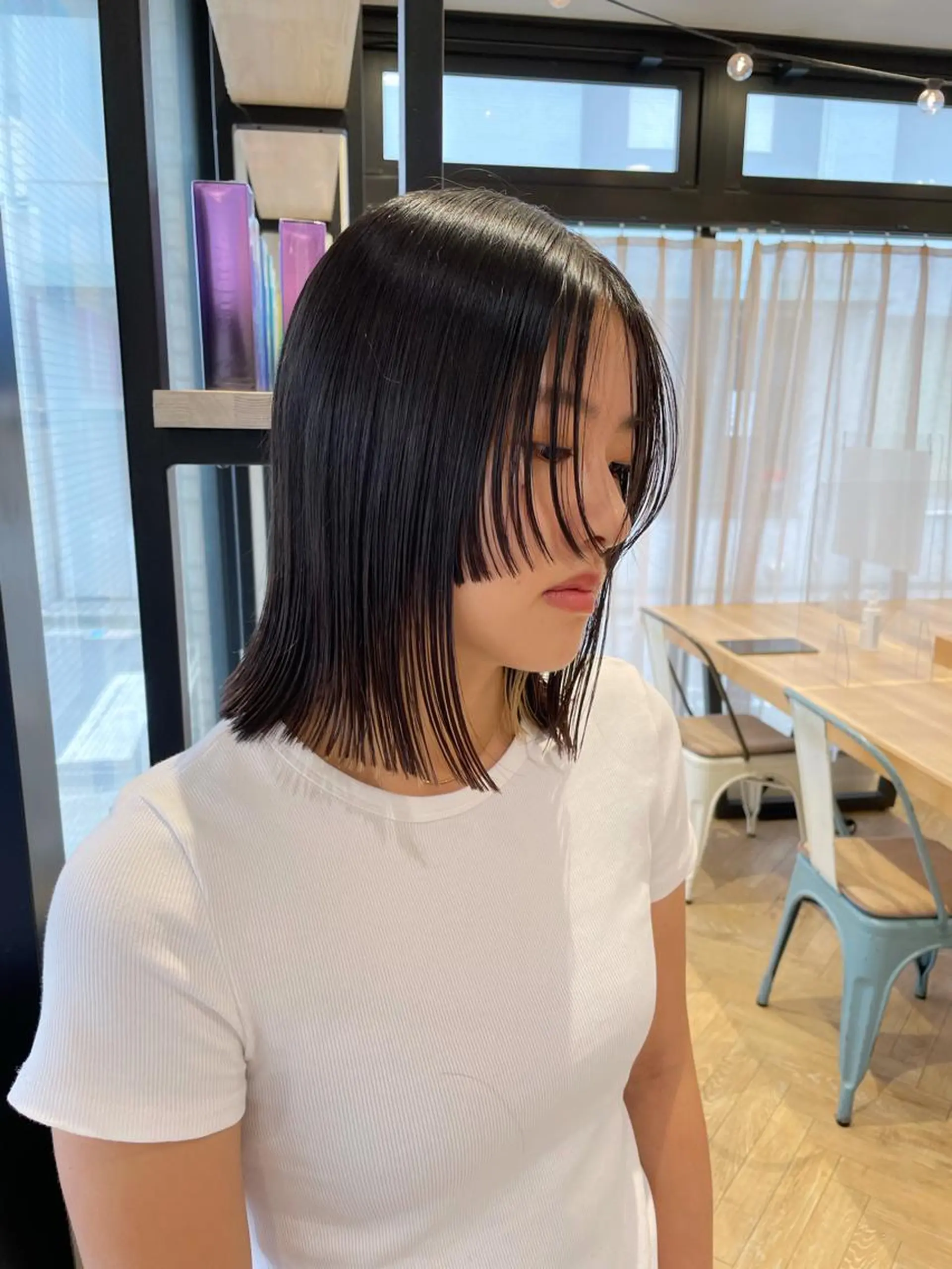 ミディアム カット ヘアカラー トリートメント haru/レイヤー/ ウルフのヘアスタイル