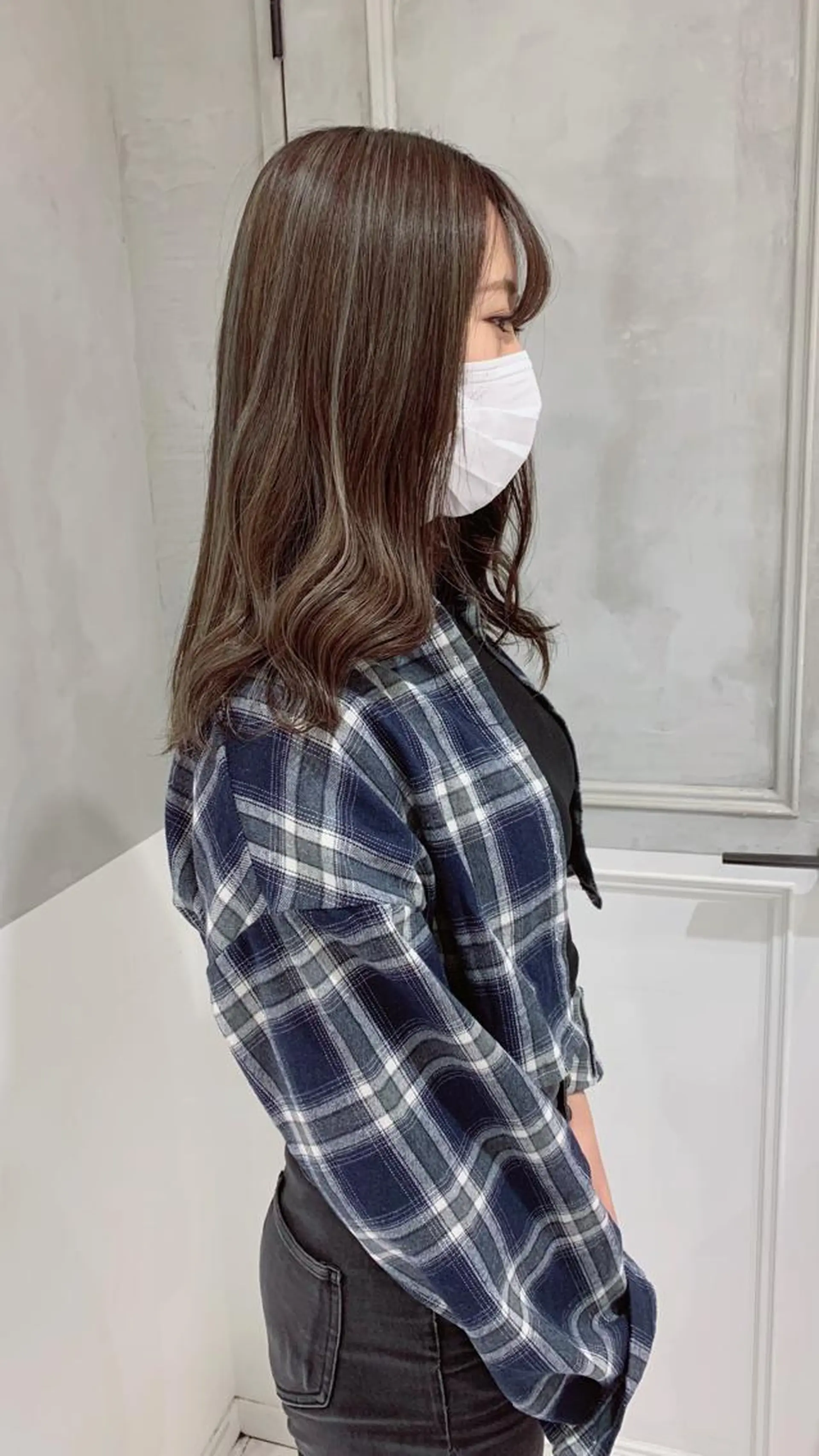 ミディアム ヘアカラー トリートメント ヘッドスパ ヘアセット 透明感 カラー✨有坂映哉のヘアスタイル