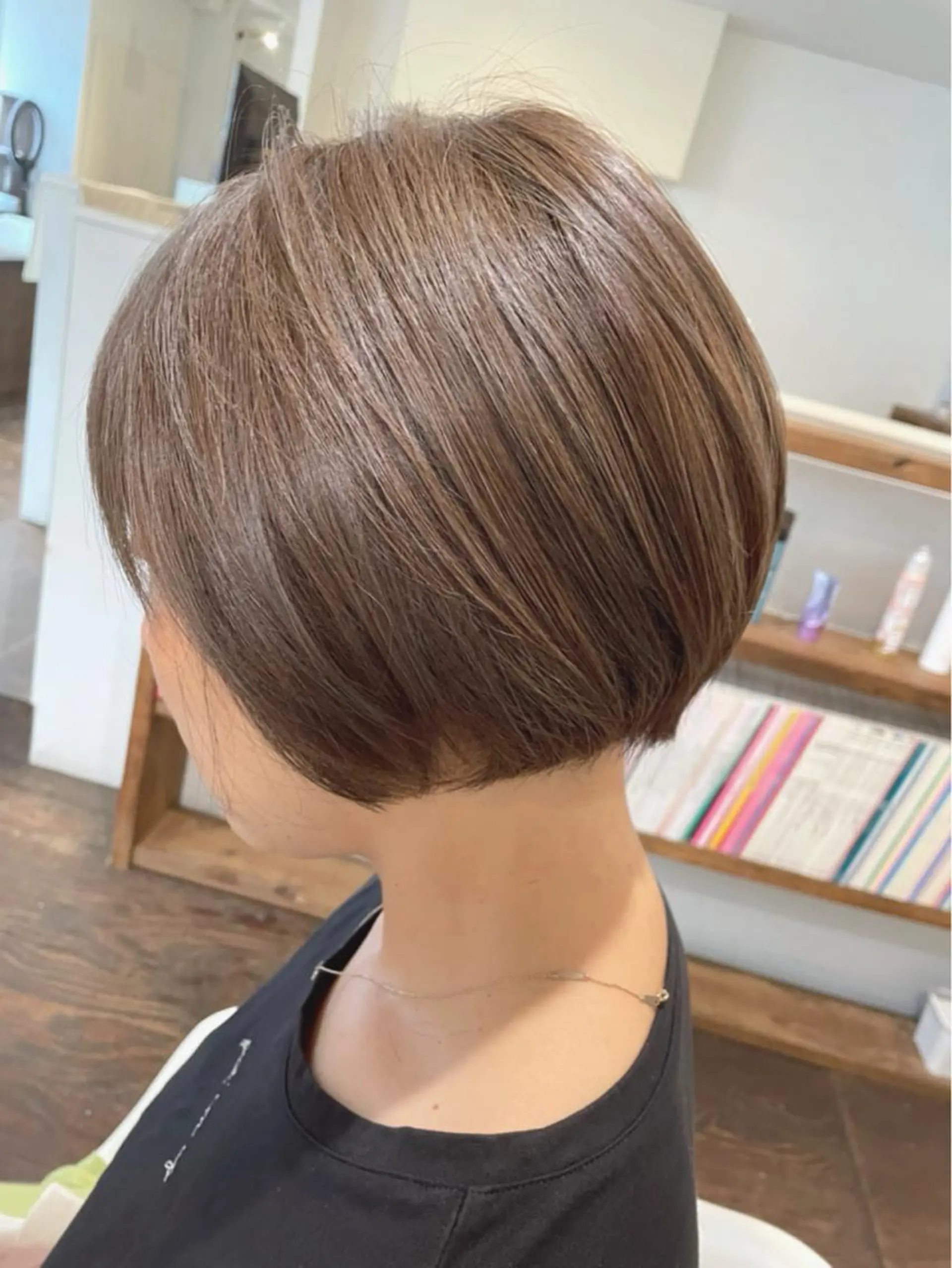 ショート カラー 透明感カラー ハイライトカラー ハイライト カット ヘアカラー unsung所属・韓国風◎　田中 勇也のヘアスタイル