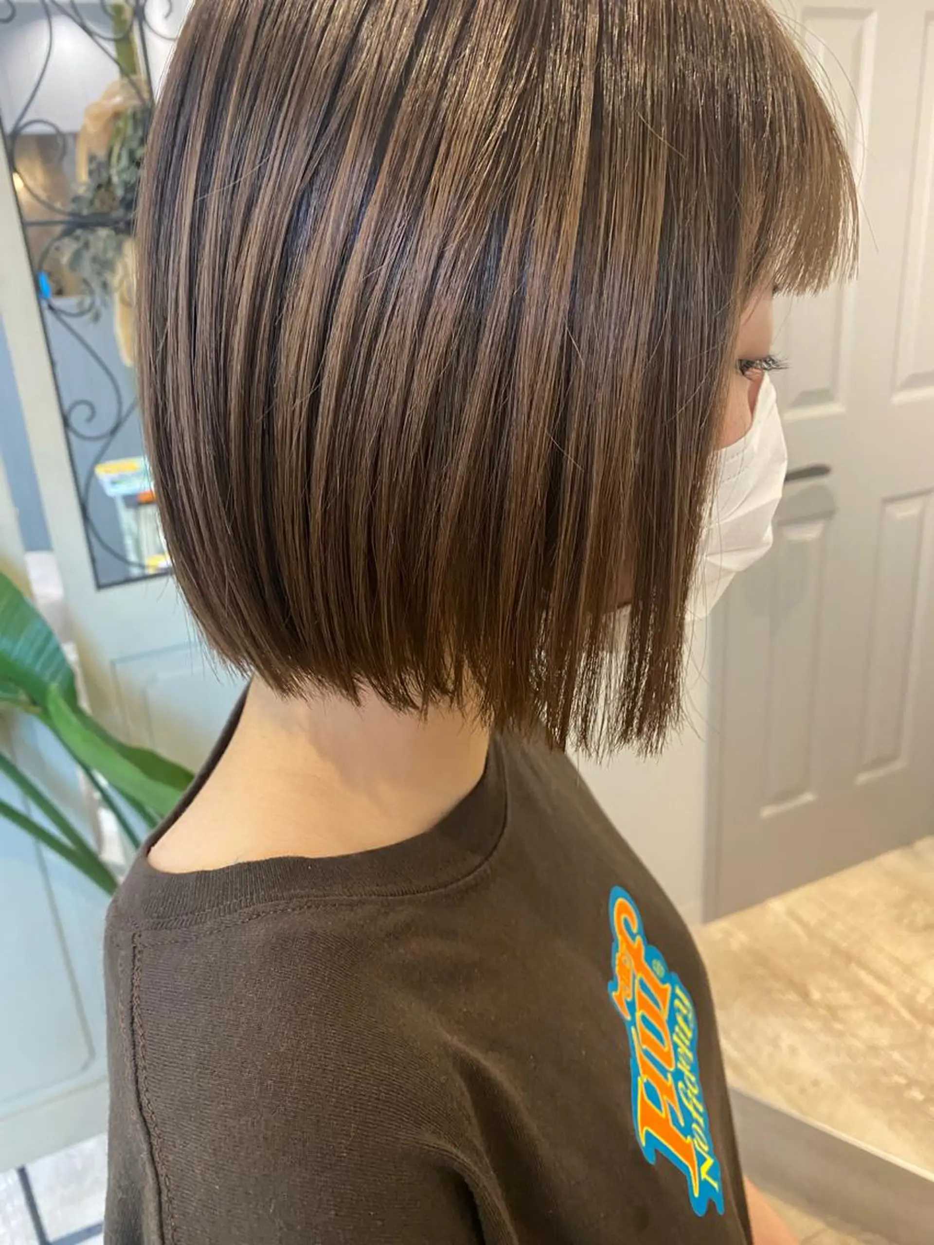 ショート ボブ カット 西村 美羽のヘアスタイル