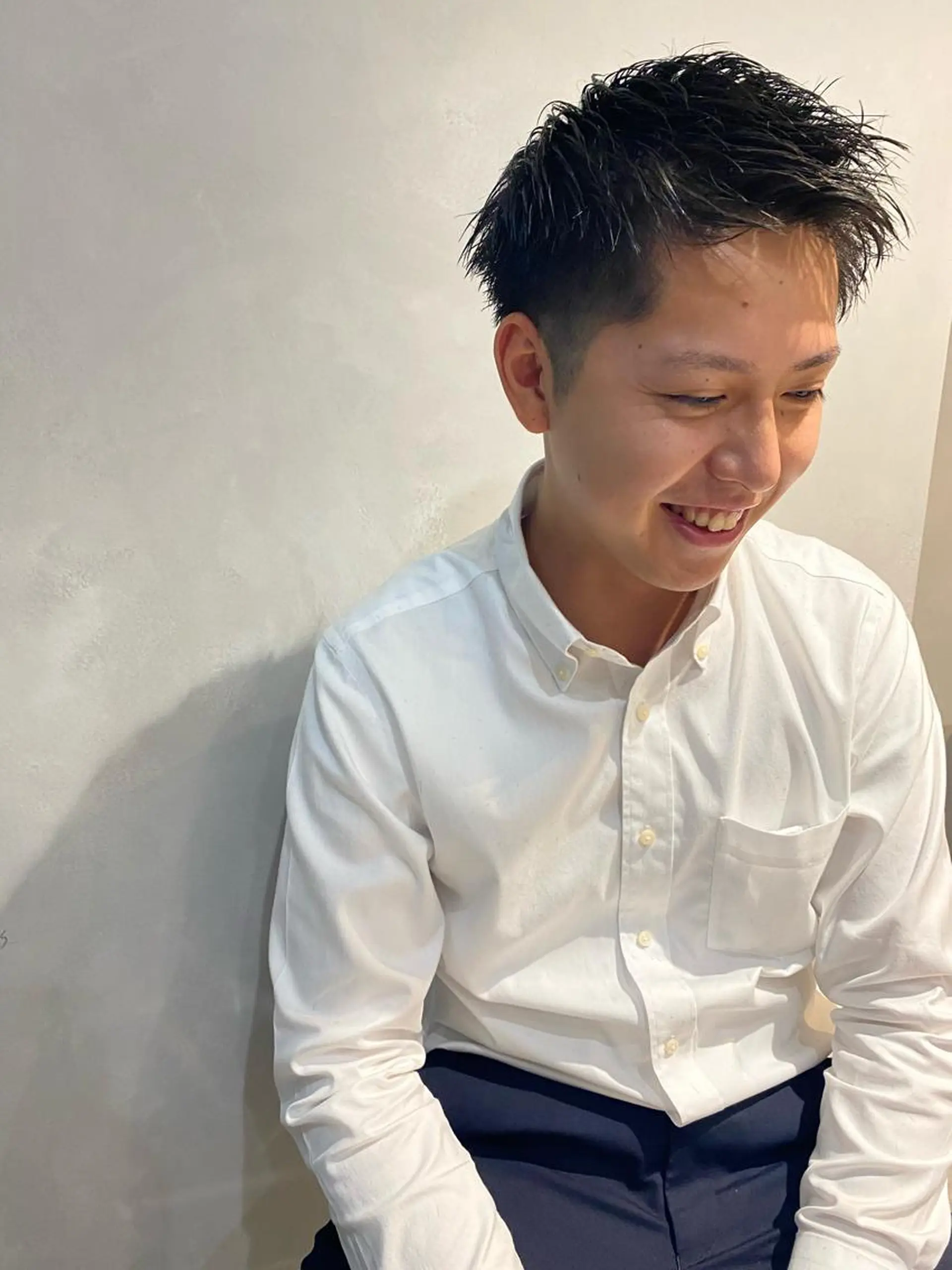 メンズ nishido ハイライト/海外ヘアのヘアスタイル