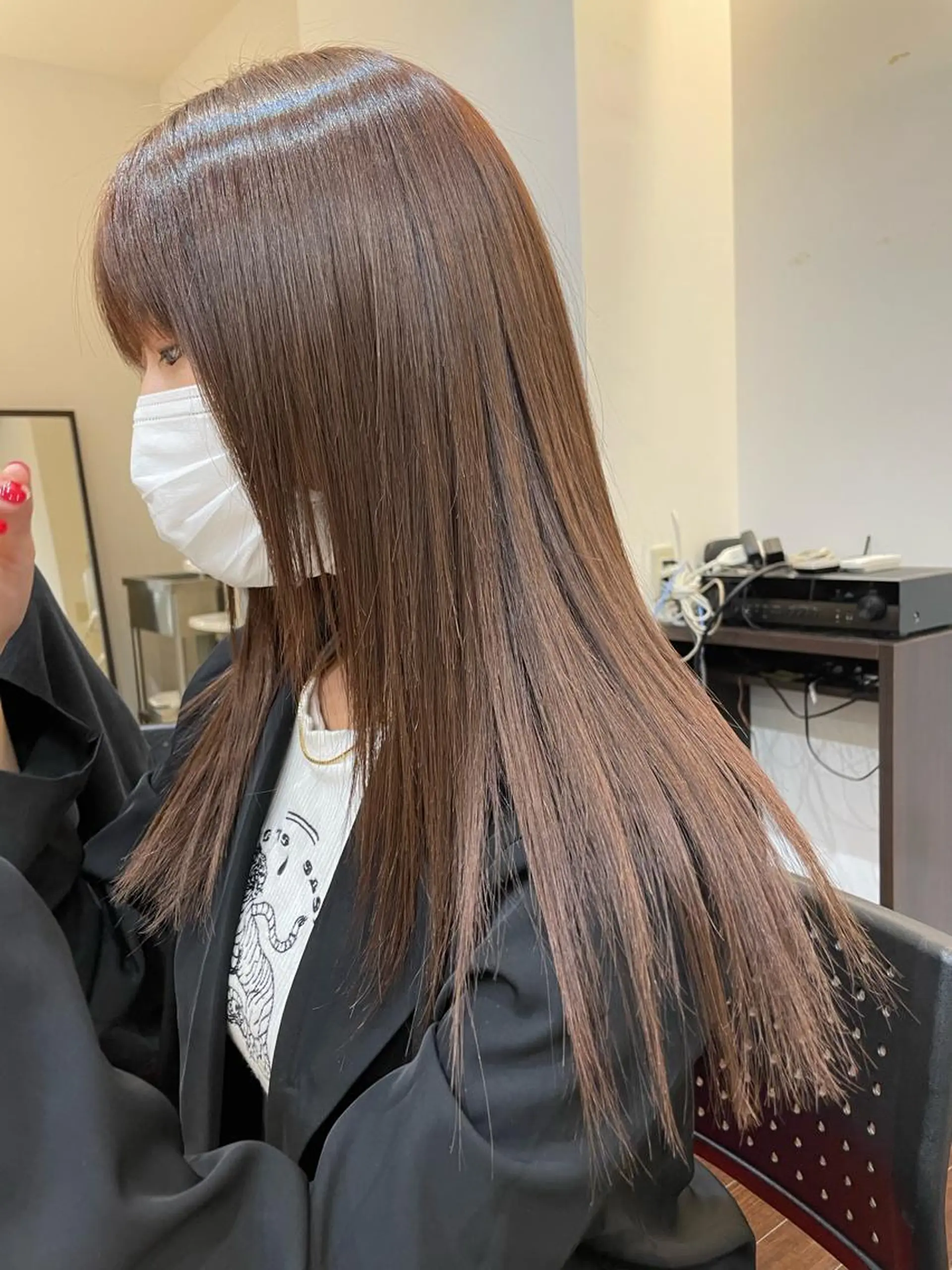 ロング ヘアアレンジ 髪質改善 トリートメント niconail 千歳烏山店所属・niconail 🧣ayu 📍烏山のネイルデザイン