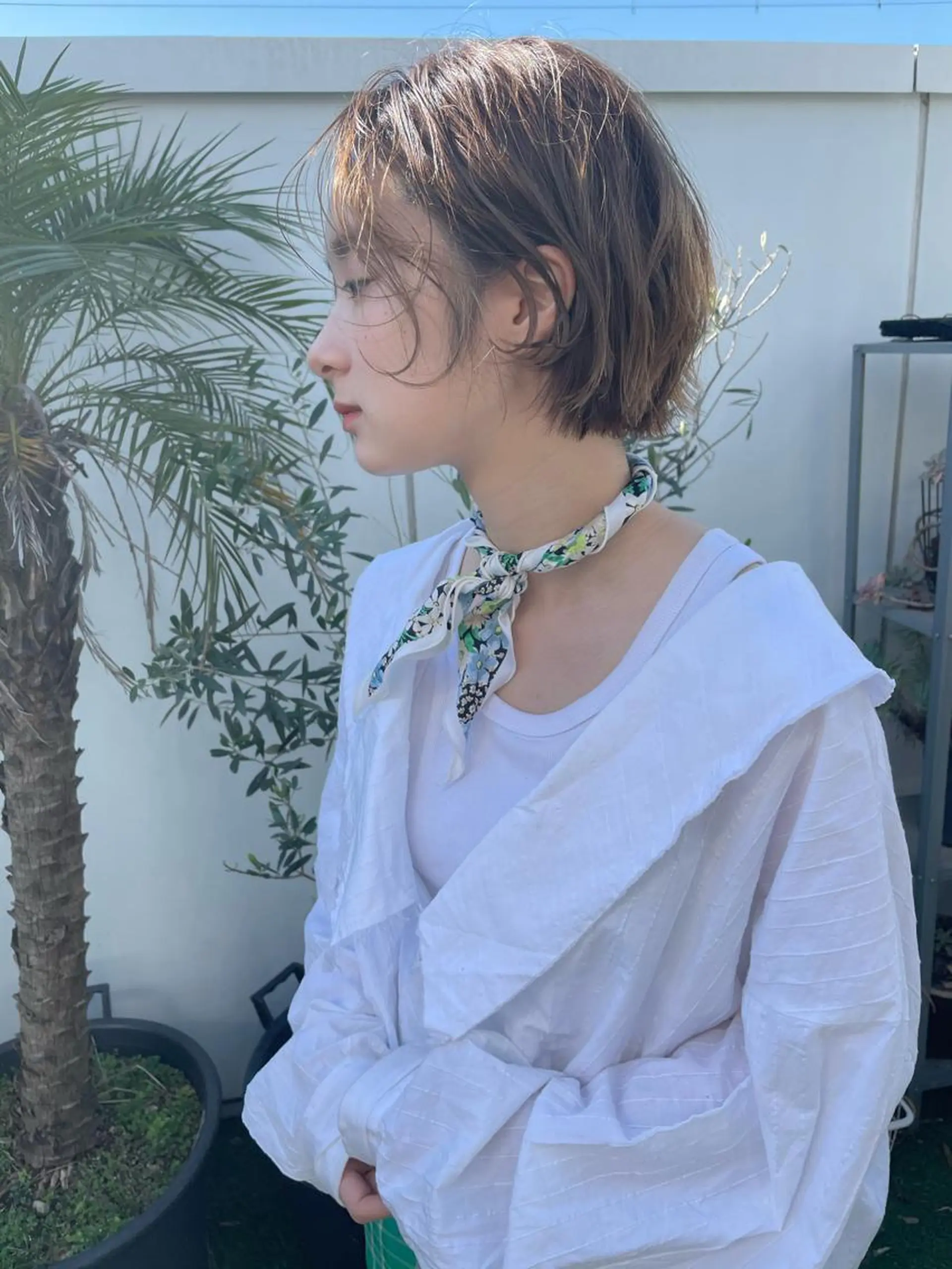 ミディアム カラー パーマ ヘアアレンジ メンズ キッズ ネイル マツエク・マツパ モリモト サナのヘアスタイル