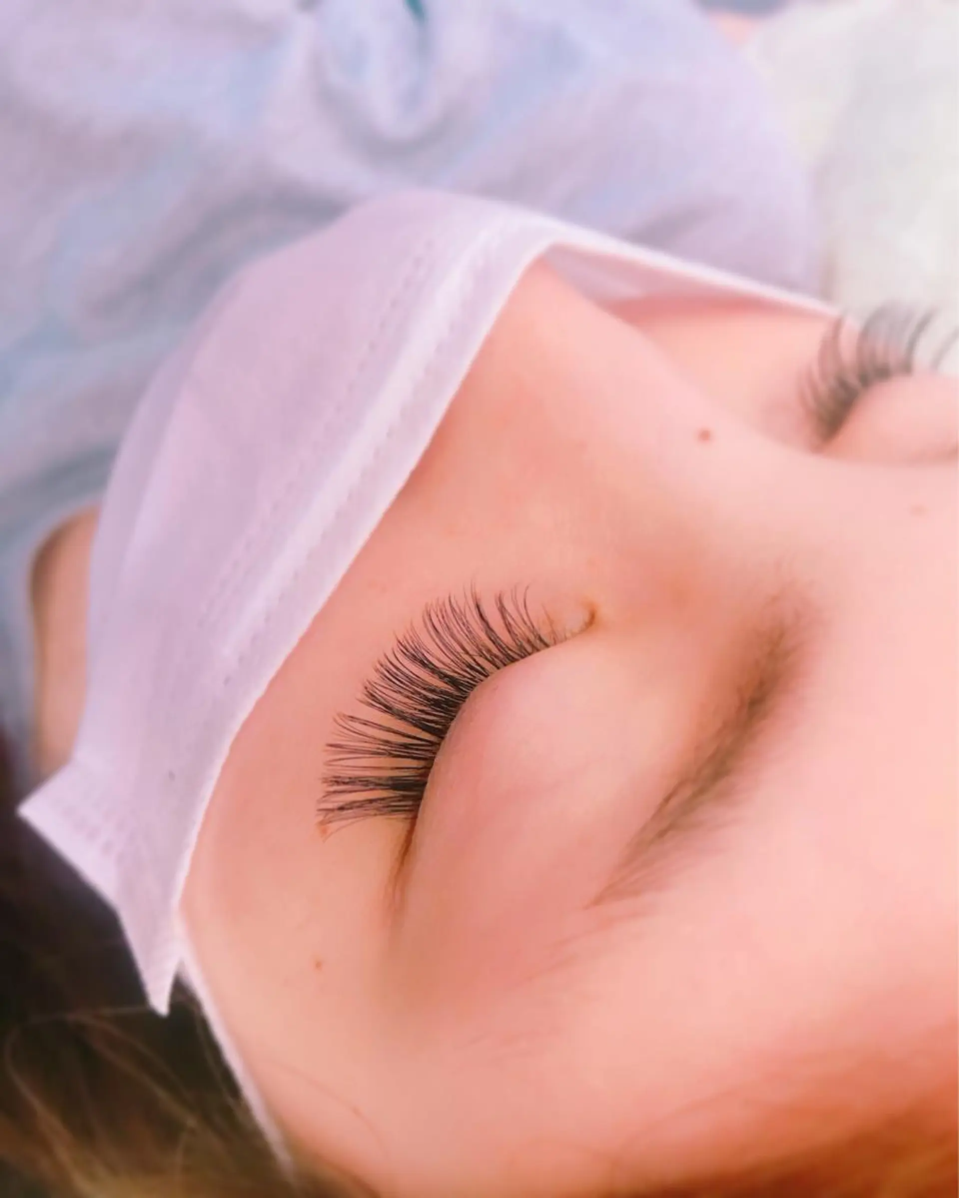 マツエク・マツパ Cカール 目尻長め ボリュームラッシュ マツエク LASHIQ南堀江 奥優美のマツエク・マツパデザイン