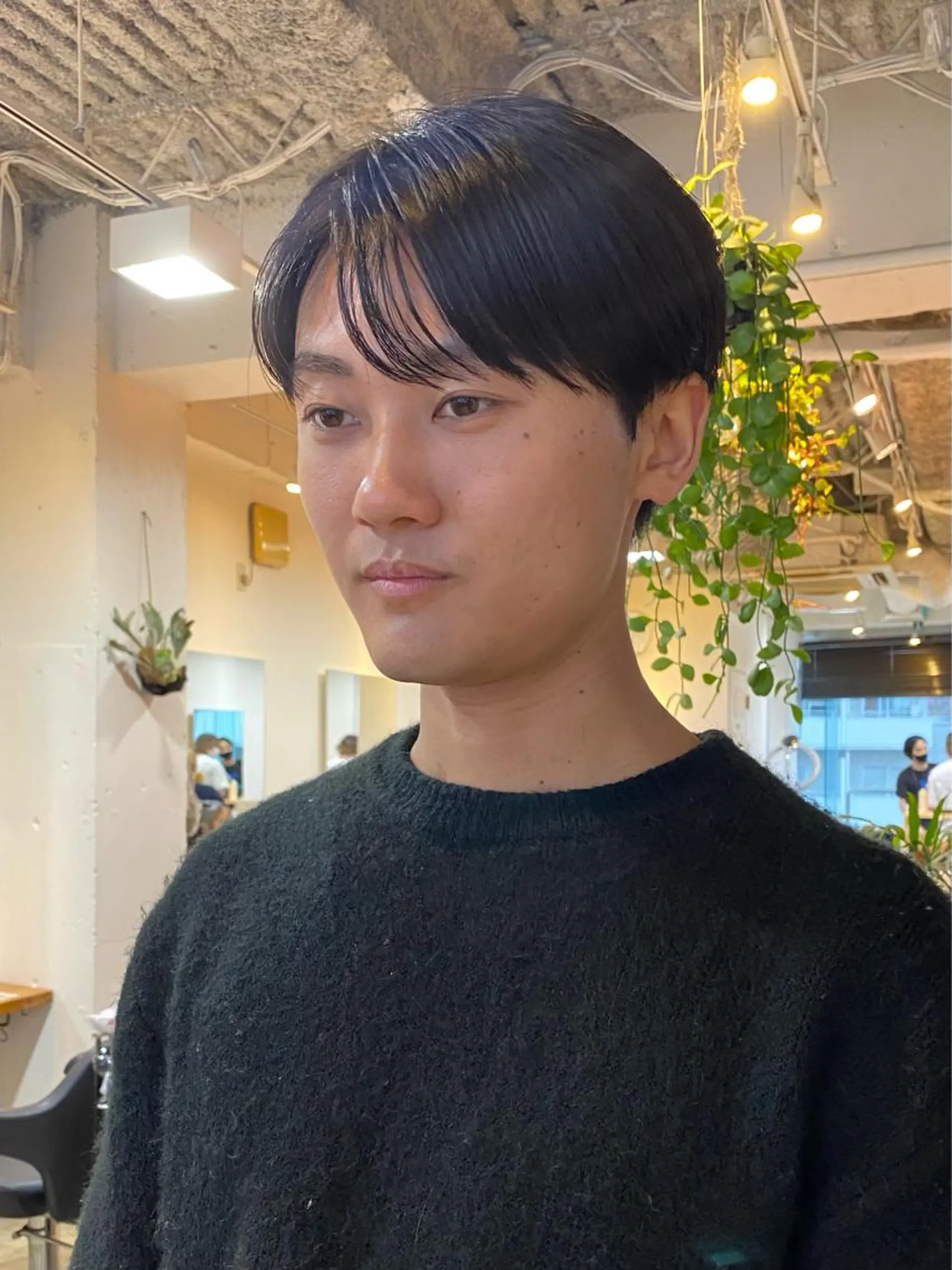 ショート メンズ マッシュ シースルーマッシュ カット トリートメント JINKIメンズ特化 メンズカットパーマのヘアスタイル