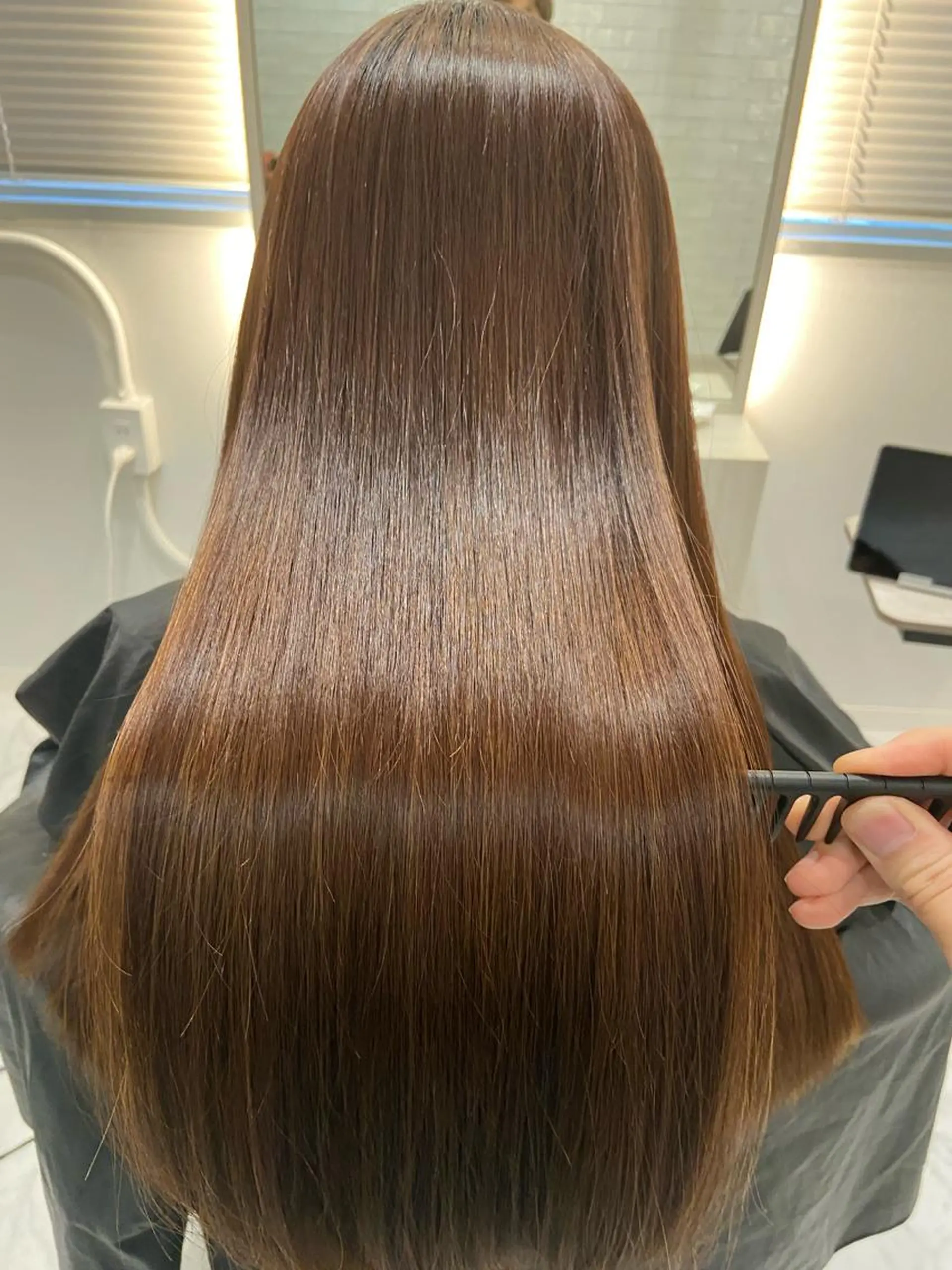 ロング 縮毛矯正 縮毛矯正 トリートメント ツバサ 髪質改善のヘアスタイル