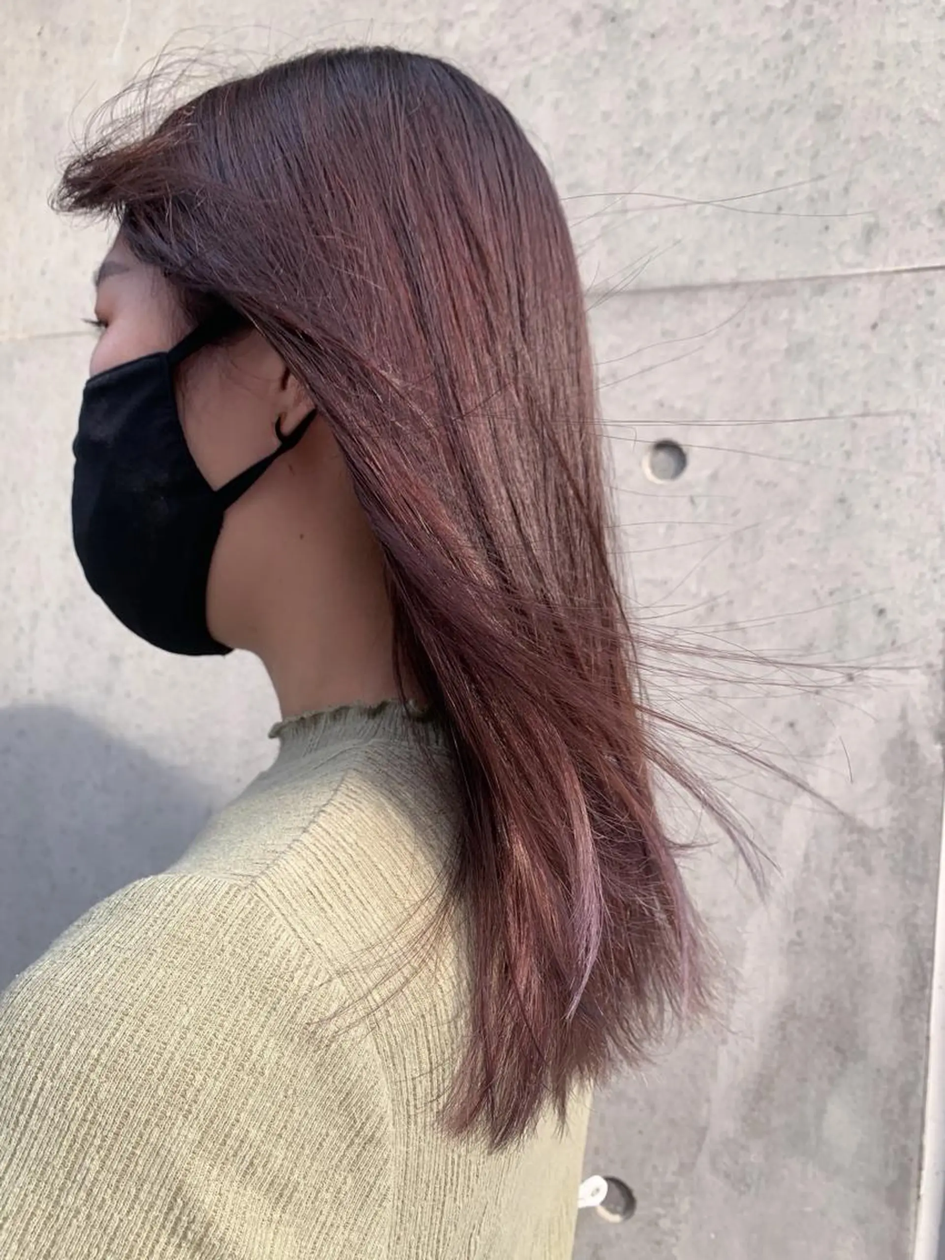 セミロング カラー ピンクカラー パープルカラー レイヤー/ブリーチ ♥️【木坂 桃歌】のヘアスタイル