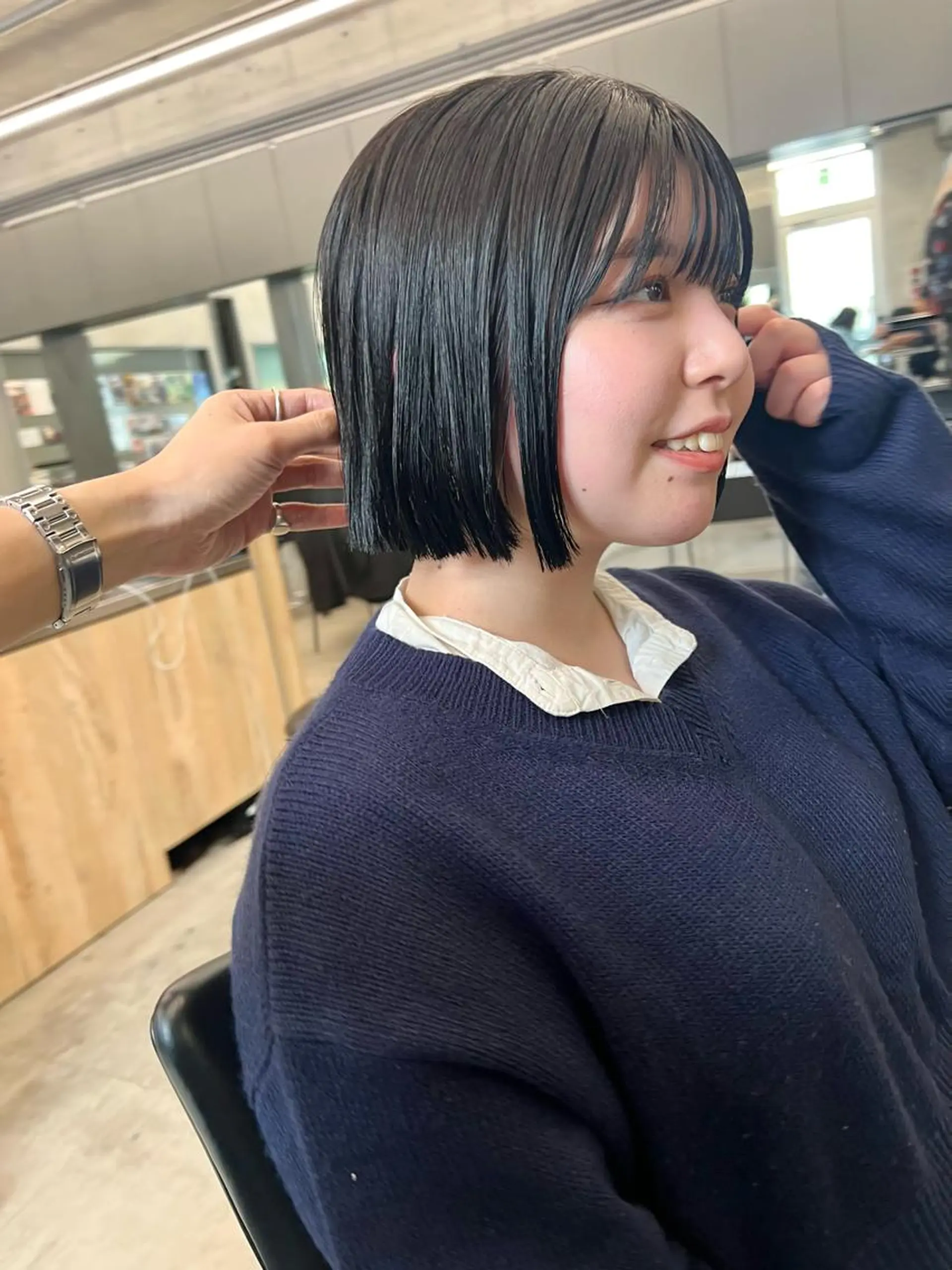 ショート カラー 黒髪 ボブ カット ヘアカラー sakoda shunkiのヘアスタイル