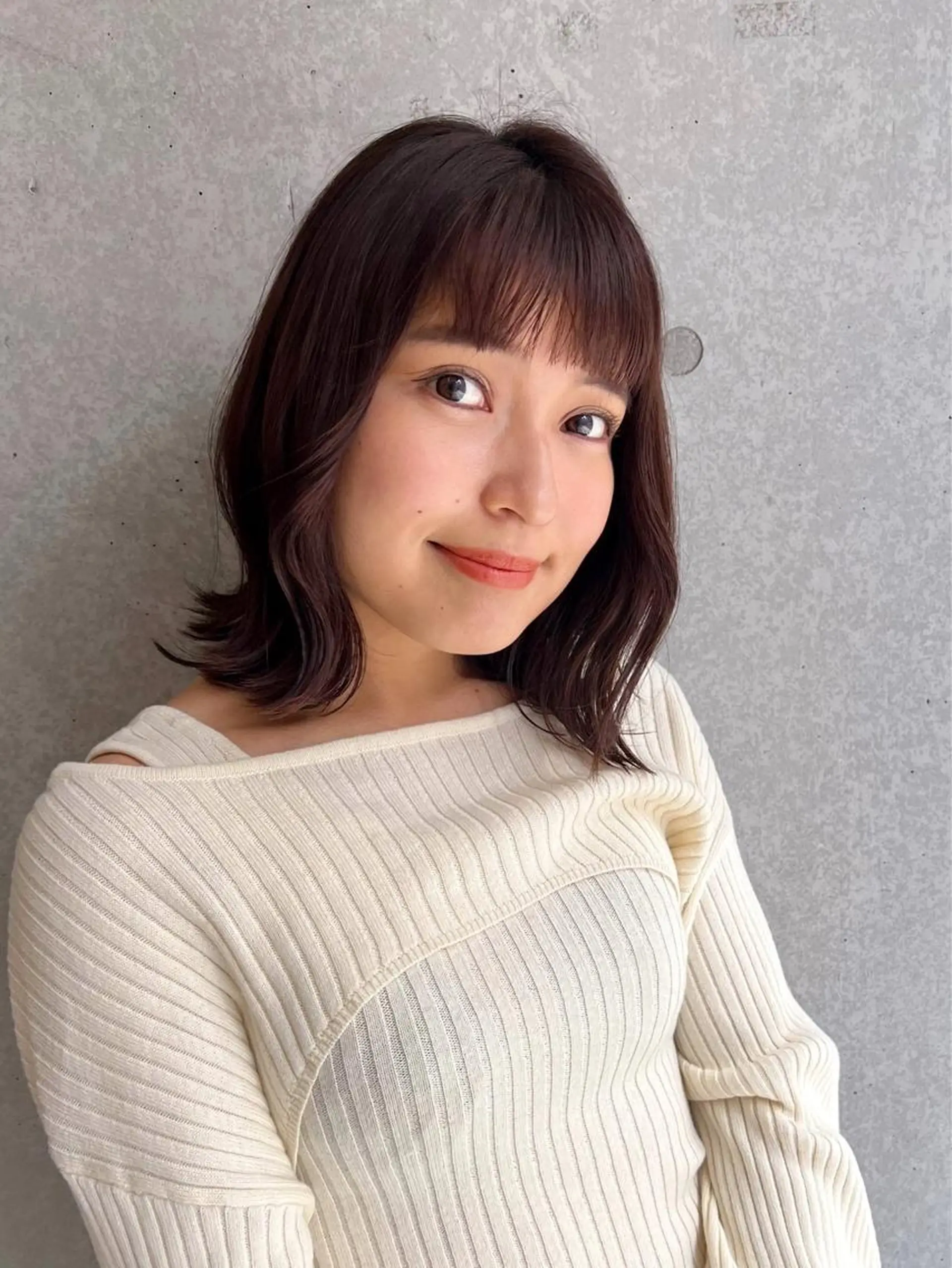 ミディアム カット トリートメント 顔周り🇰🇷韓国 レイヤー/いづみ💞のヘアスタイル