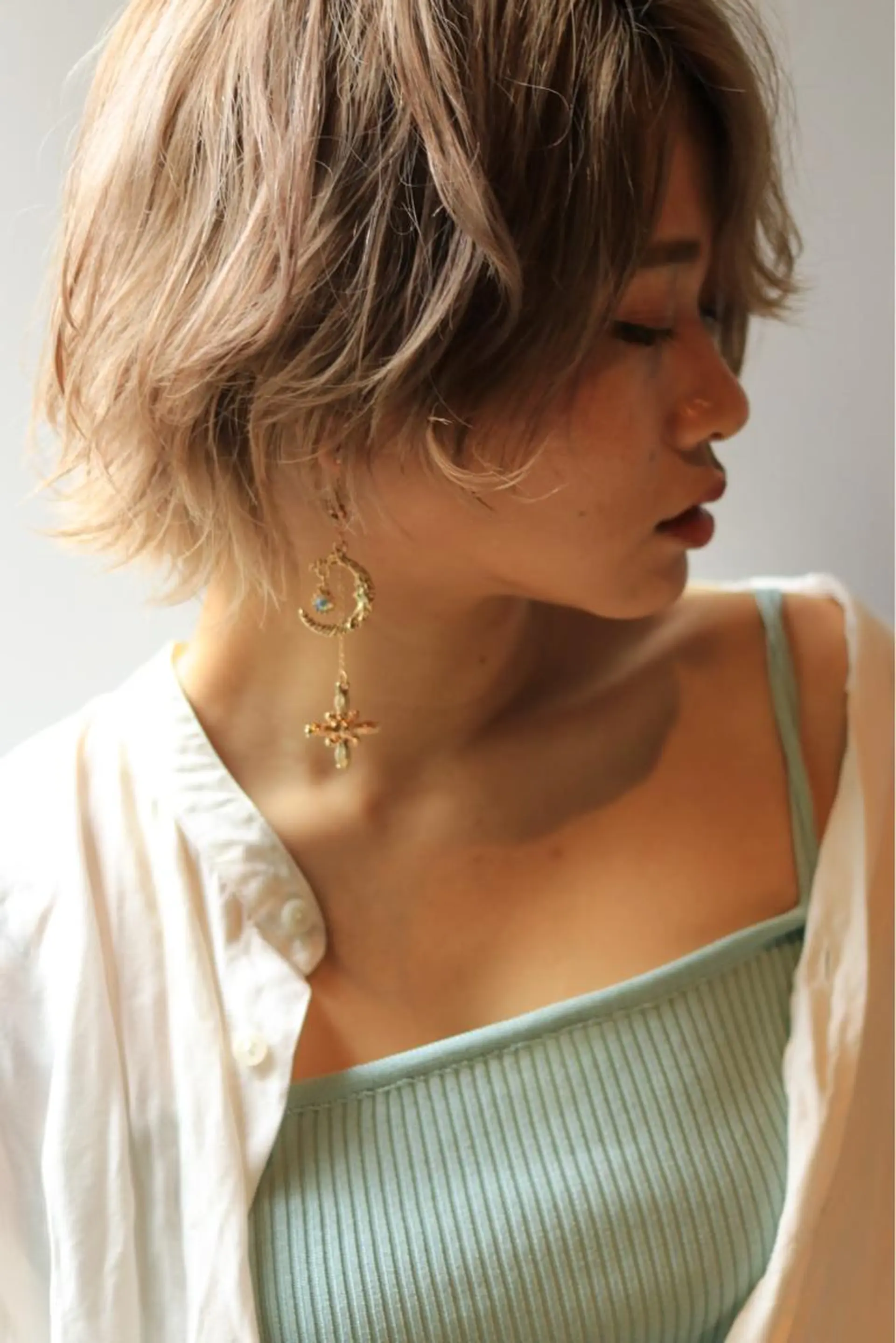 ショート ショートヘア ケアブリーチ/ エクステ/レイヤーのヘアスタイル