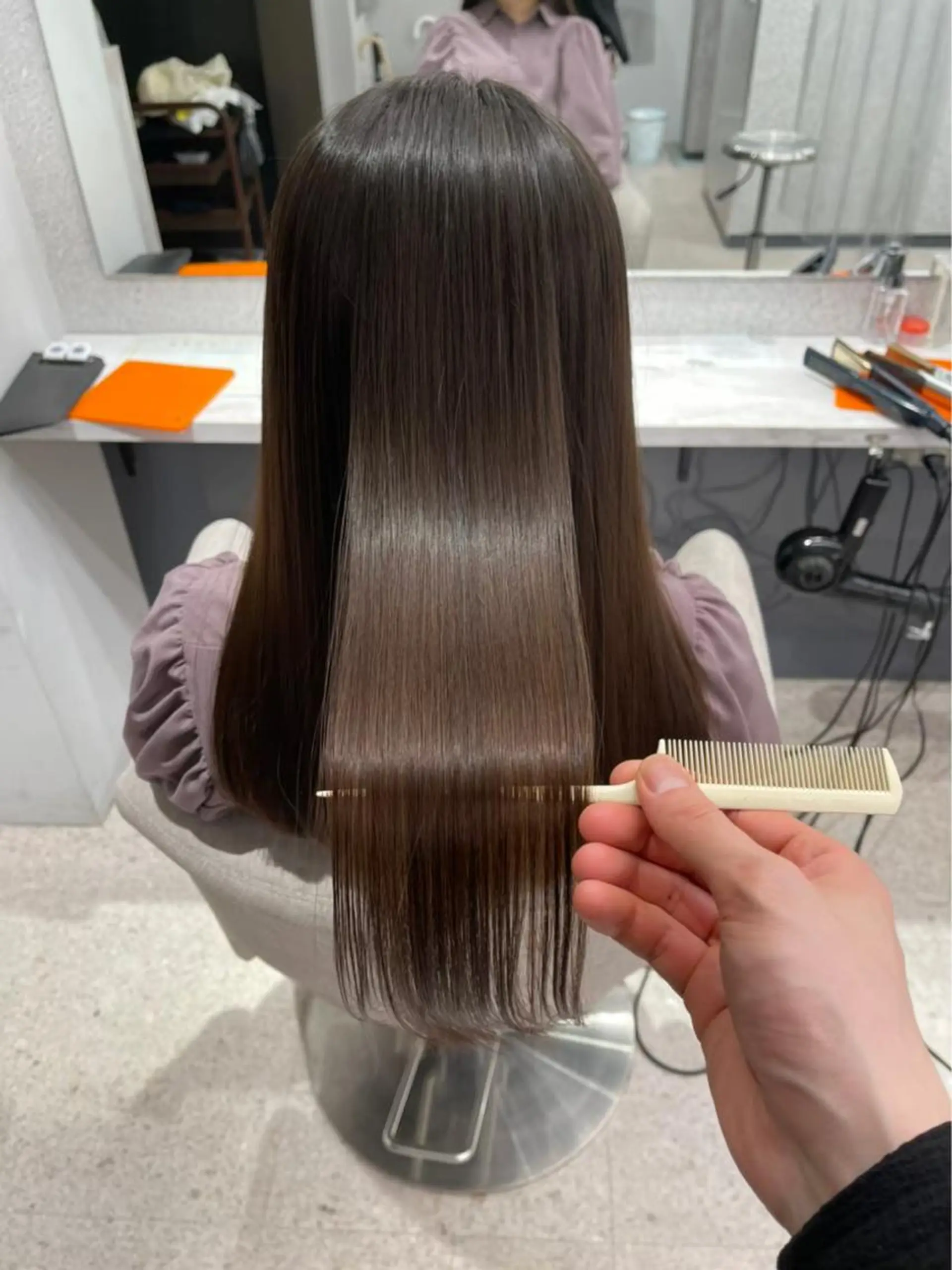 セミロング トリートメント ヘアセット 韓国ネイル🤍 イワサキ　リコ🍒のネイルデザイン