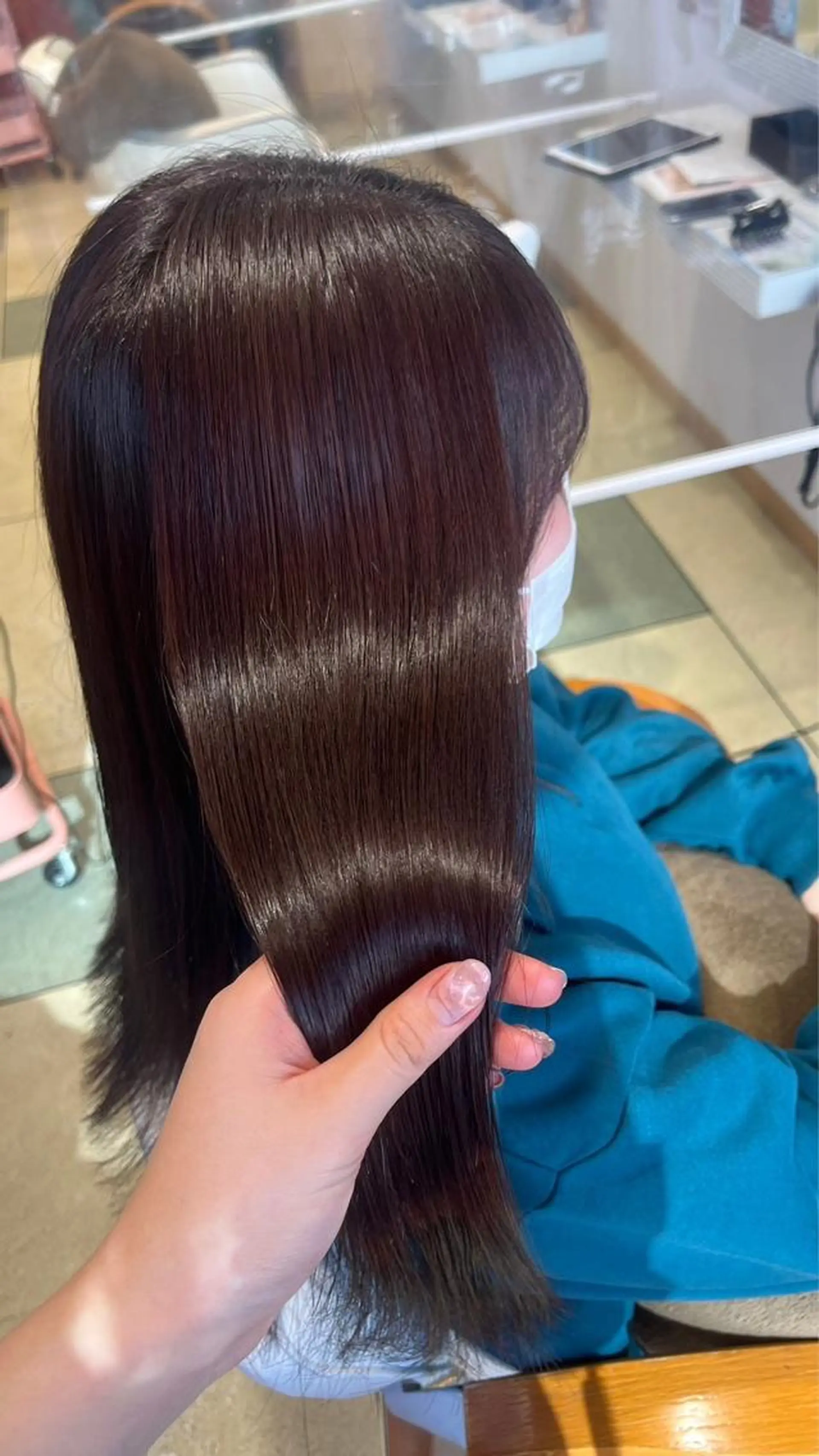 カラー バレイヤージュ ブリーチ ケアブリーチ 透明感カラー デザインカラー ミシェル /韓国ヘア🕊️のヘアスタイル