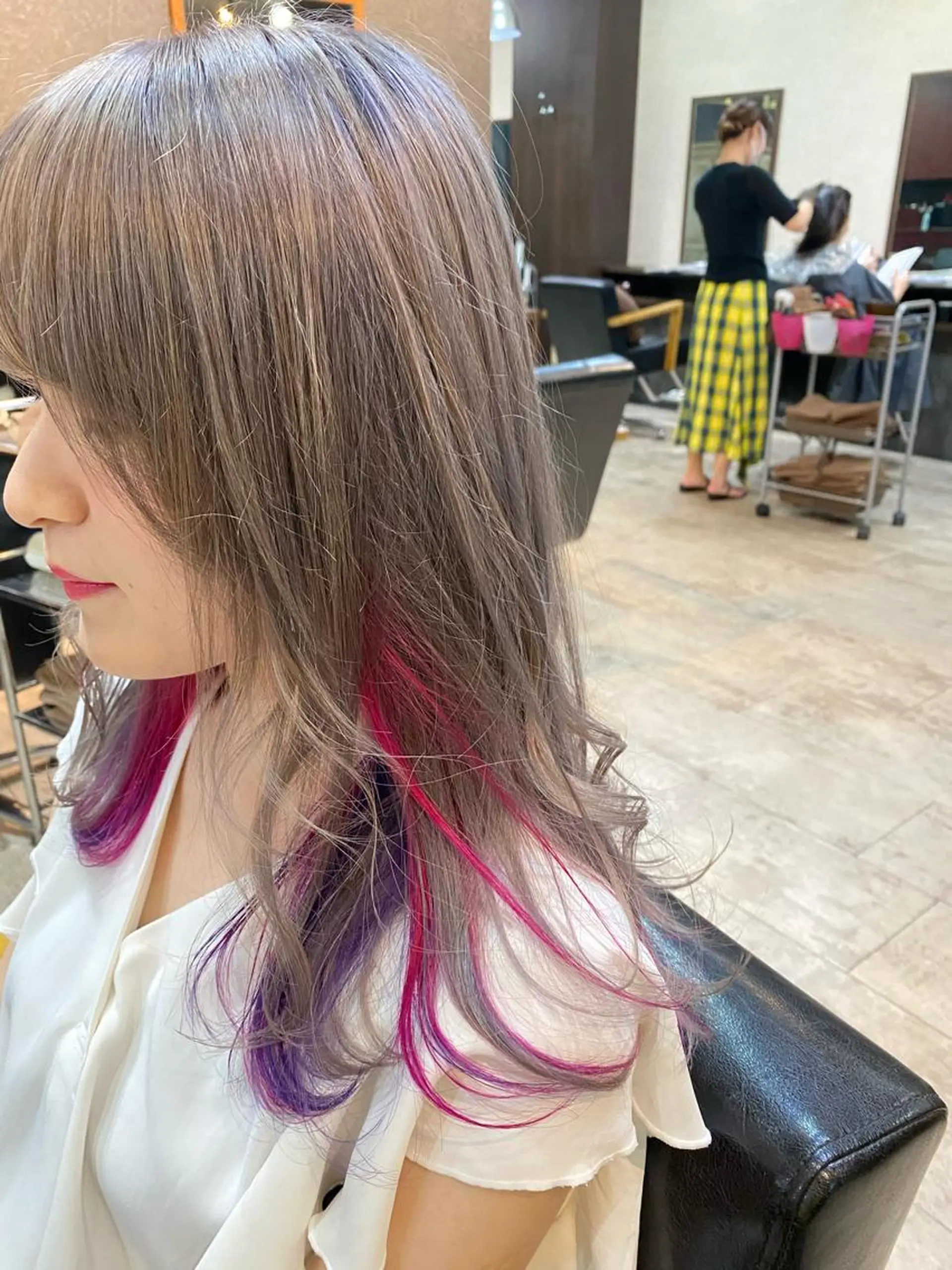 セミロング パーマ指名1位✨ 針尾 完のヘアスタイル