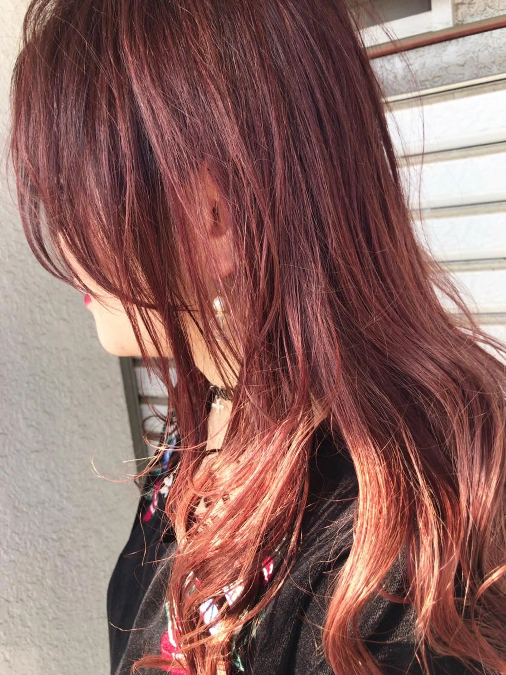 セミロング カラー レイヤーカット匠 イソザキノリユキのヘアスタイル