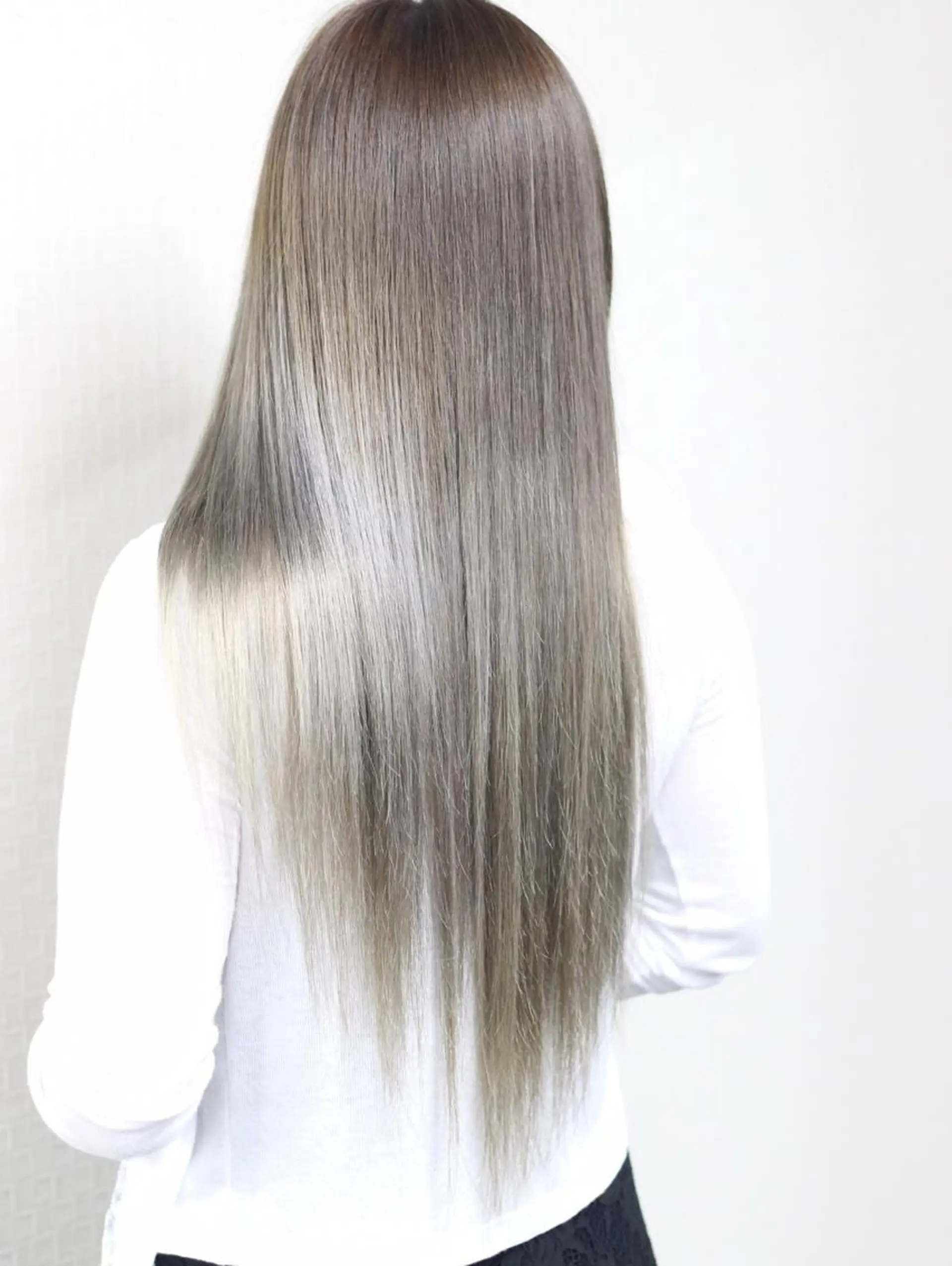 ロング カラー チビ編み込みエクステ シールEXどぅ〜すのヘアスタイル