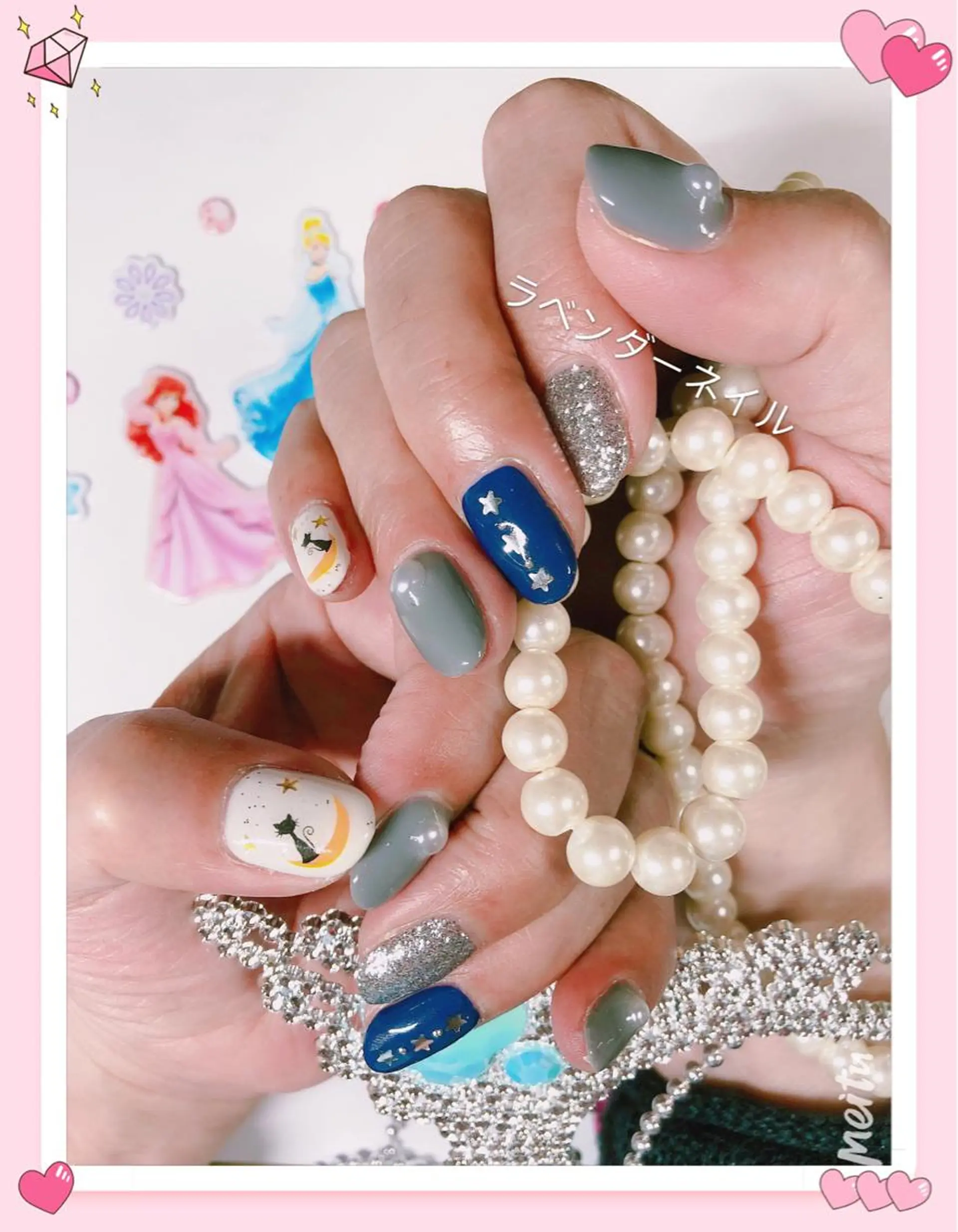 ネイル ラベンダー💖日暮里 ルル💖ネイルのネイルデザイン