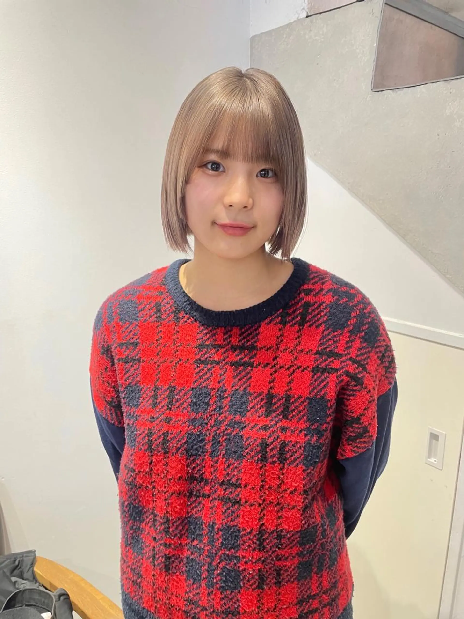 カラー ヘアカラー 🎀ボブ+ハイトーン シュカ👶🏻のヘアスタイル