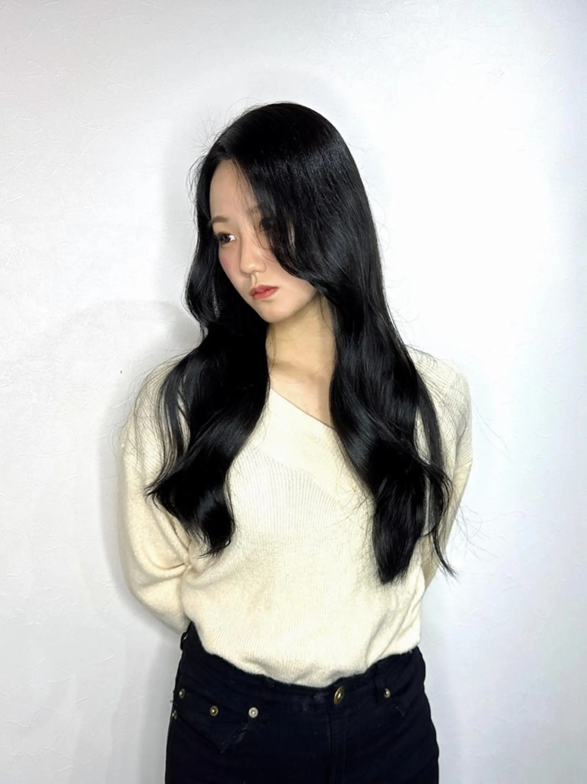 ロング カット ヘアカラー トリートメント 透明感カラー❄️要 半個室×マンツーマンのヘアスタイル