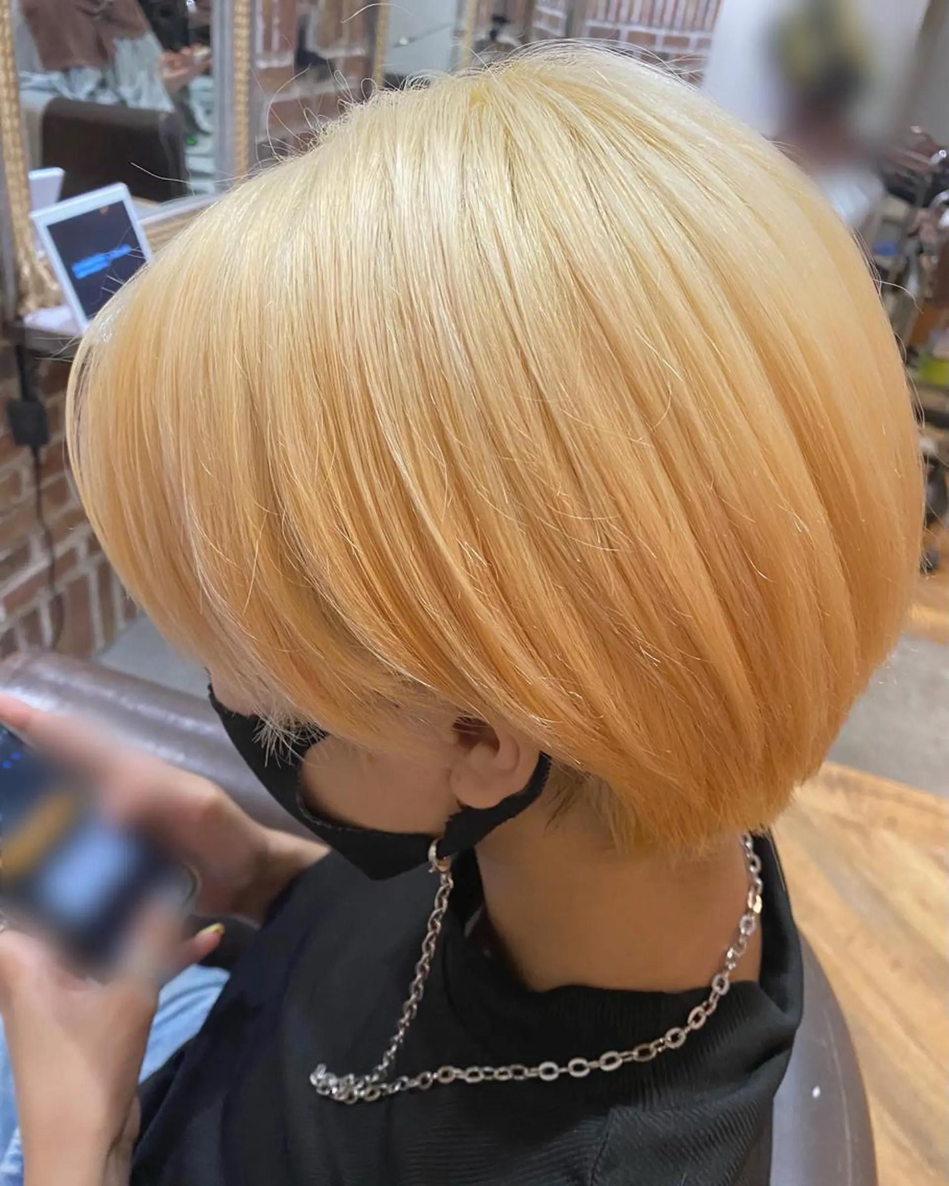 ショート カラー グレージュ/透明感/ 韓国ヘア/RISAのヘアスタイル