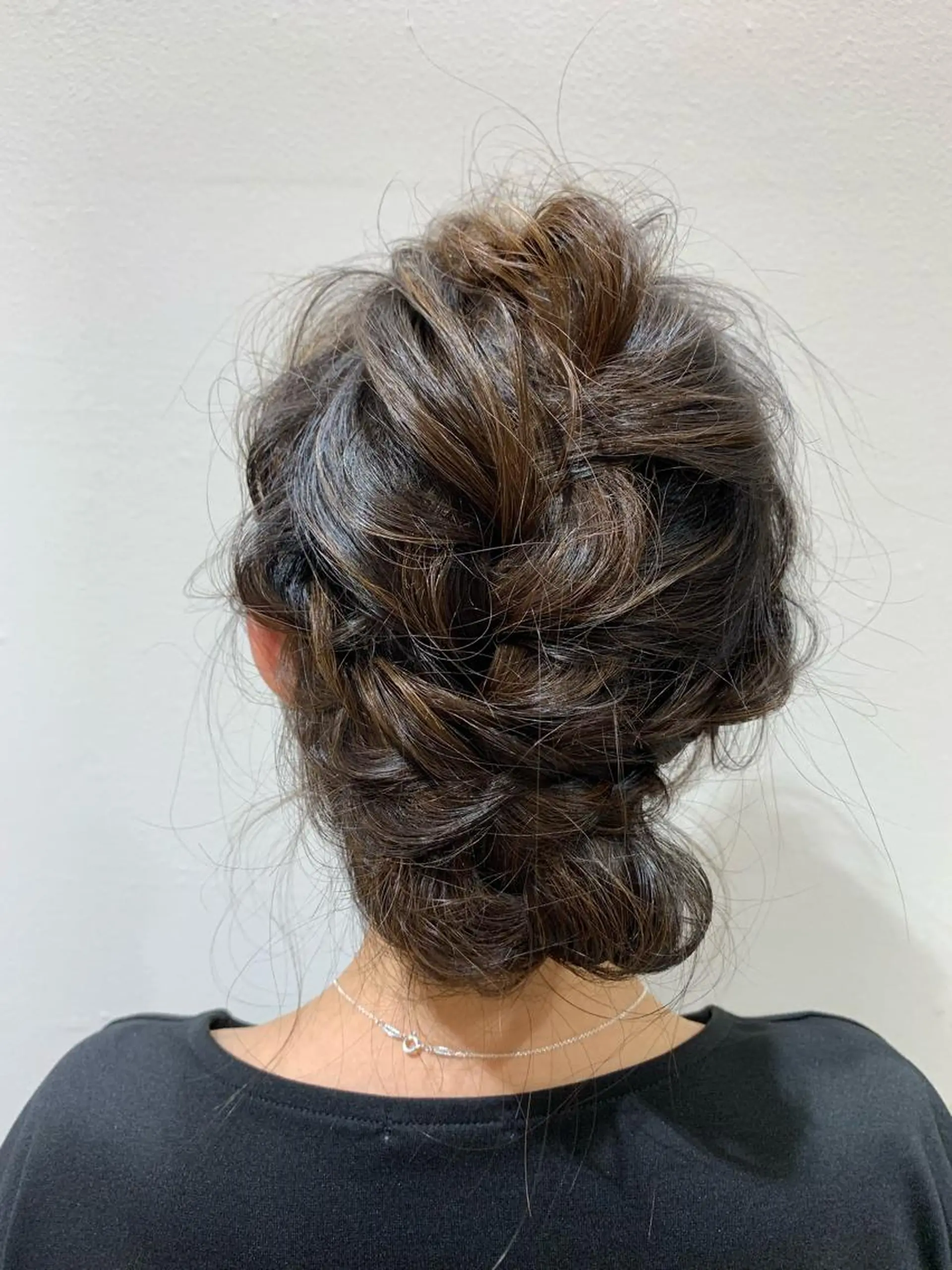 セミロング ヘアアレンジ 遊佐 瑞紀のヘアスタイル