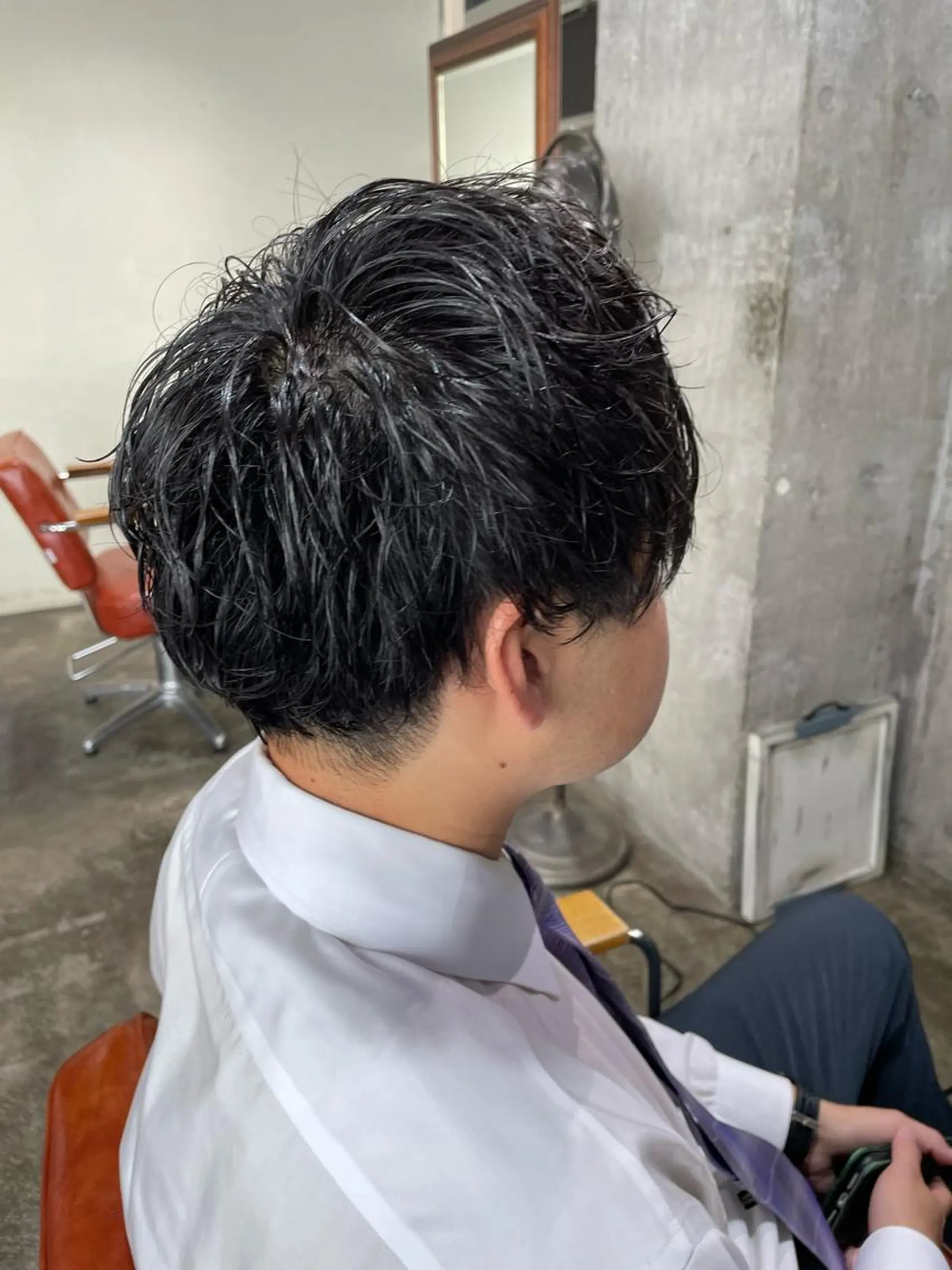 ショート yelm所属・🫒オリーブカラー ミディアムレイヤー✨のヘアスタイル