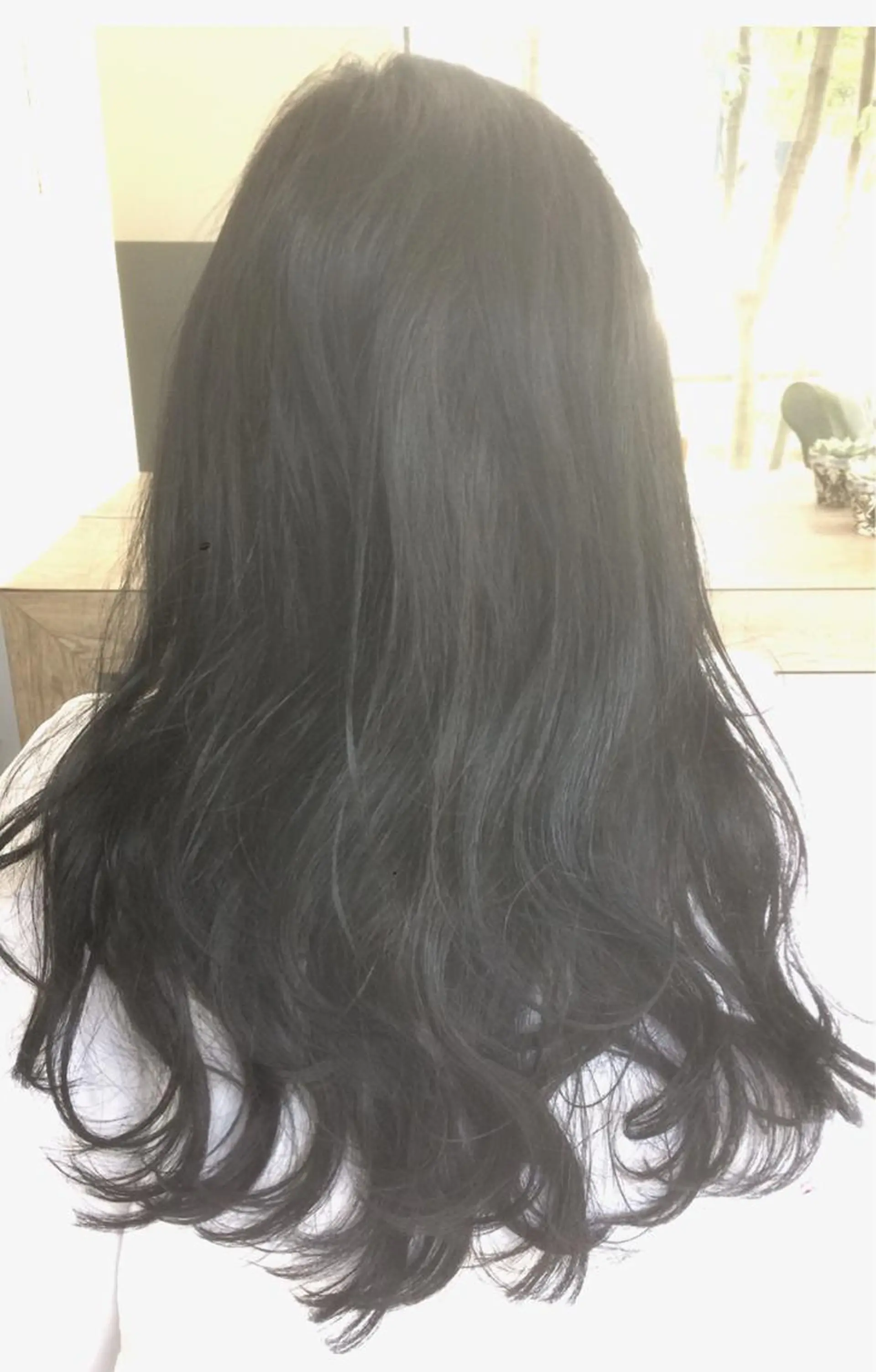 セミロング カラー ダークグレー ダークグレージュ グレージュ Hair&Beauty  theB所属・山田 香織のヘアスタイル