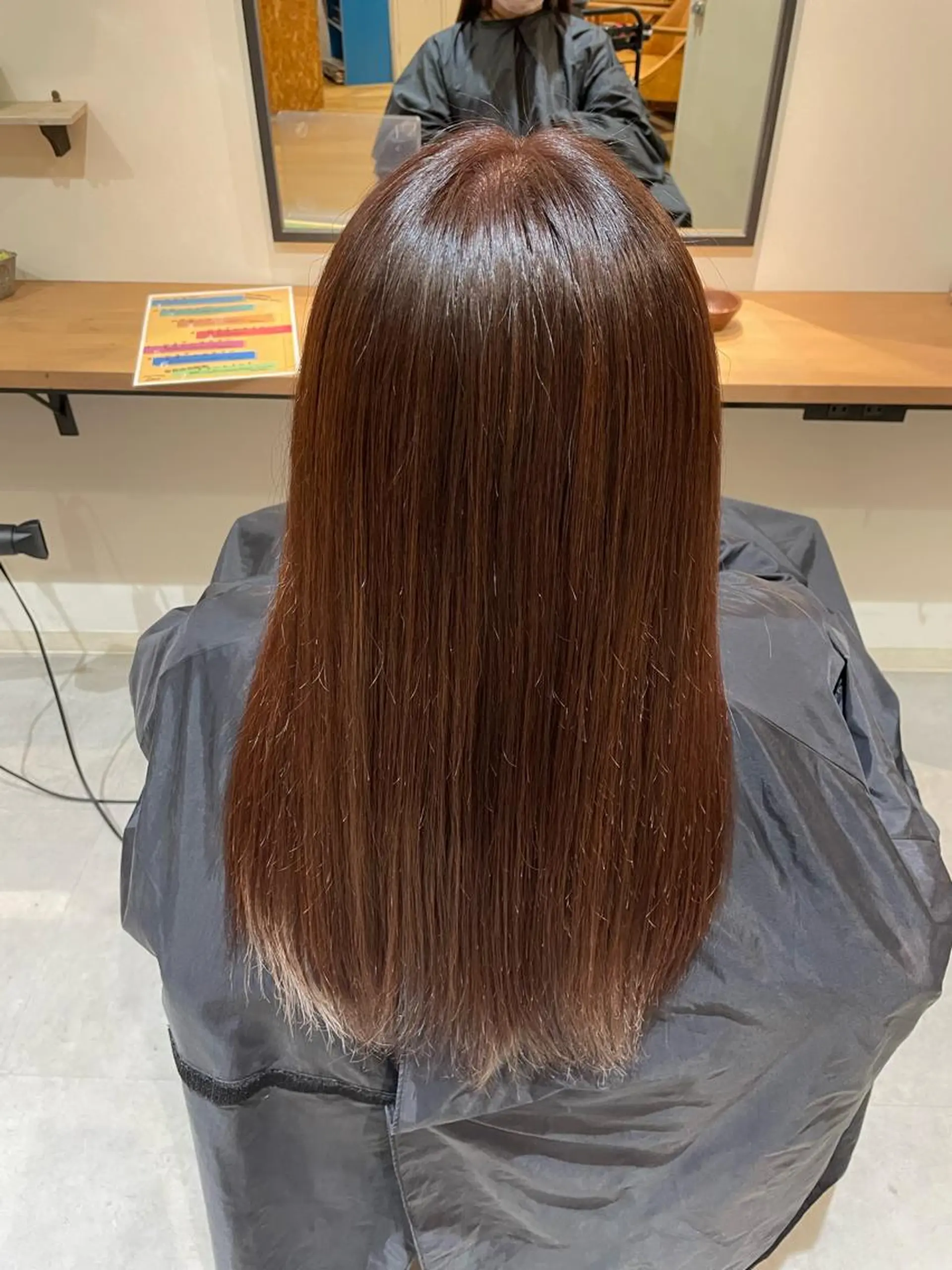 ロング ヘアカラー 中田 サヤカのヘアスタイル