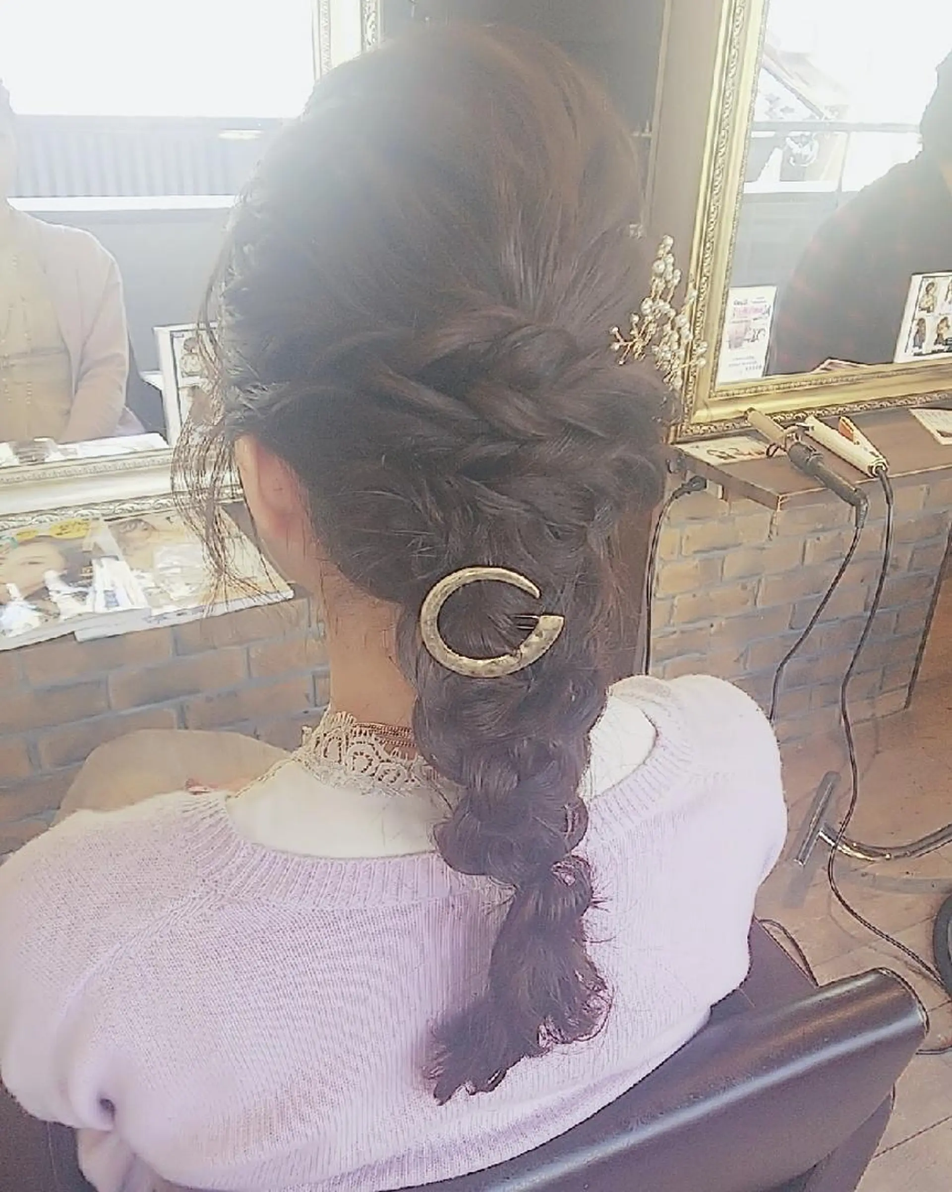 ヘアアレンジ ロング JIL BLAN 京都所属・RU RIのヘアスタイル