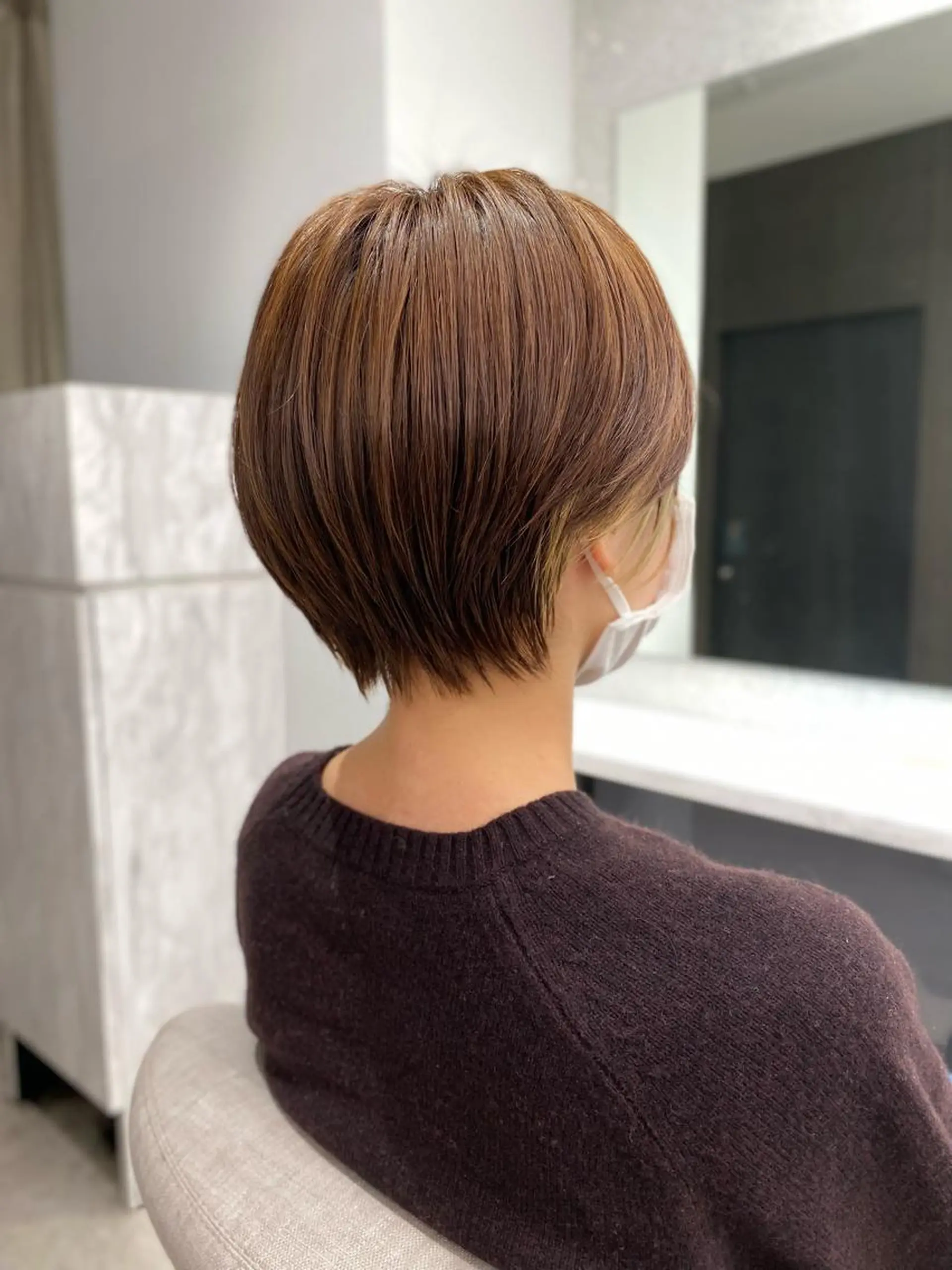 ショート カット トリートメント 京都レイヤーカット/ 縮毛矯正/羽柴りくのヘアスタイル