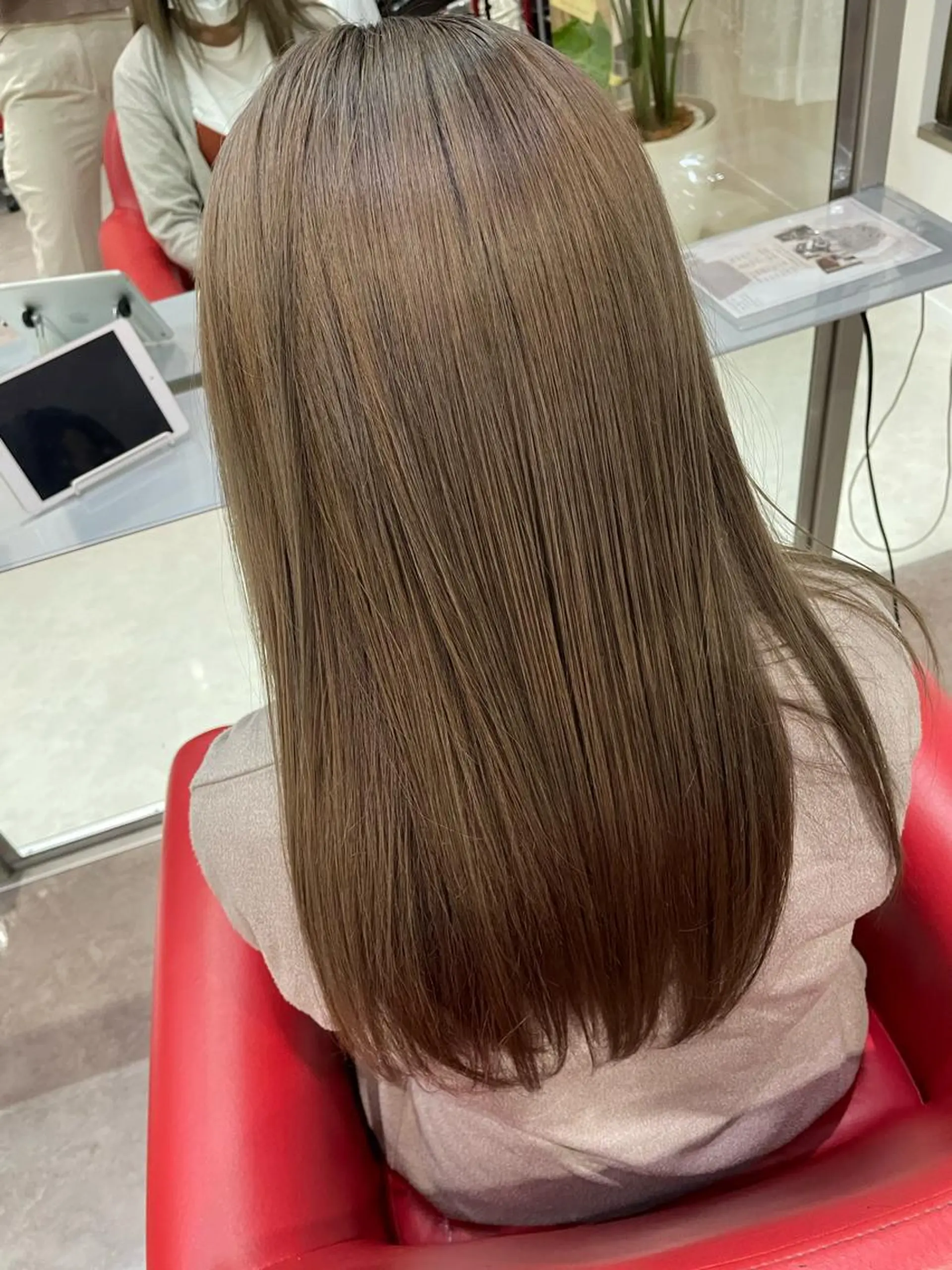 セミロング カラー ヘアアレンジ be flot所属・髪質改善/大阪守口市 🐣Ria‪🐣のヘアスタイル