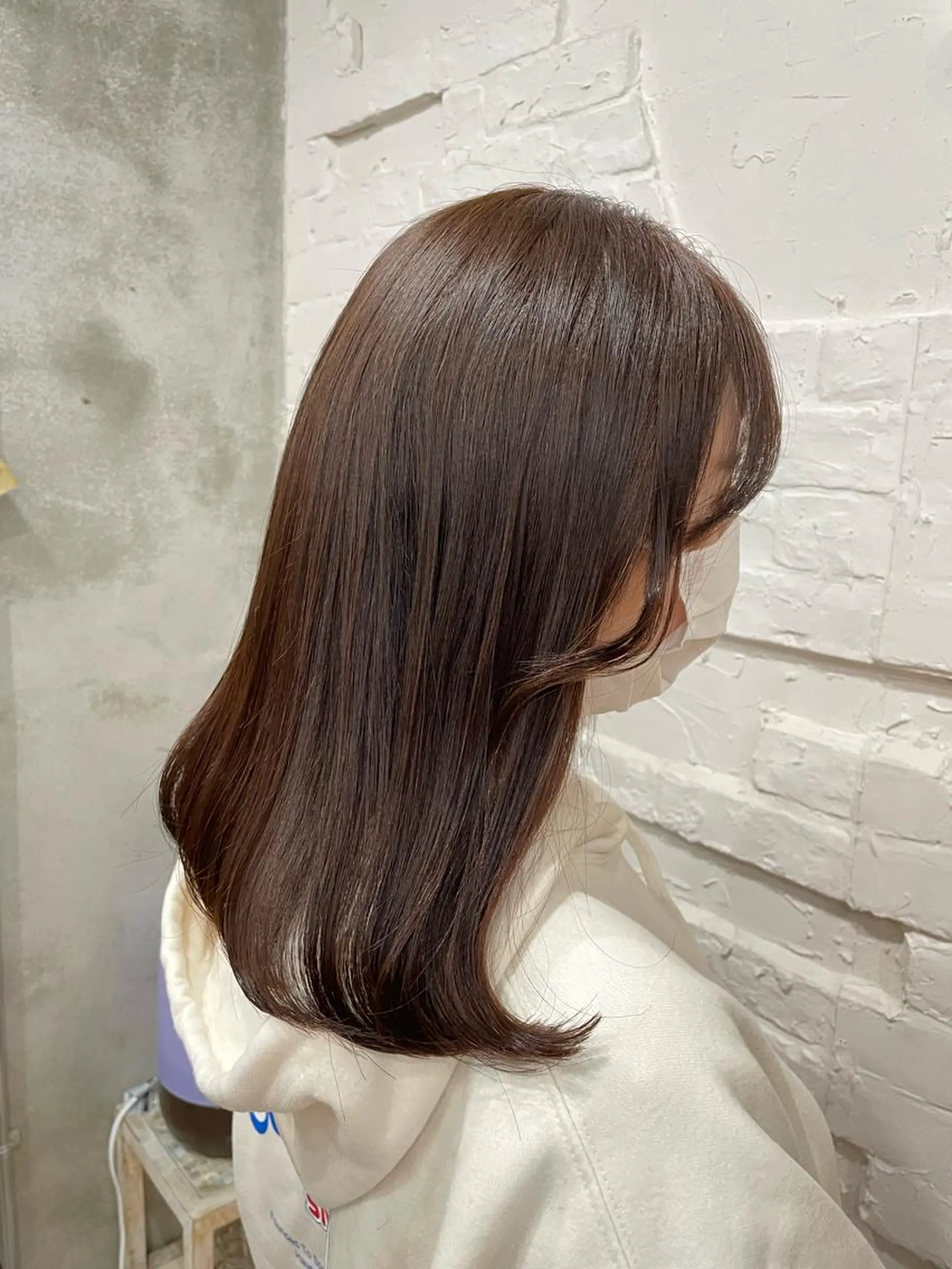 ミディアム カラー ブラウンカラー オレンジ オレンジブラウン カット ヘアカラー トリートメント 【ピンク/韓国ヘア/ ヘアセット】亜海のヘアスタイル