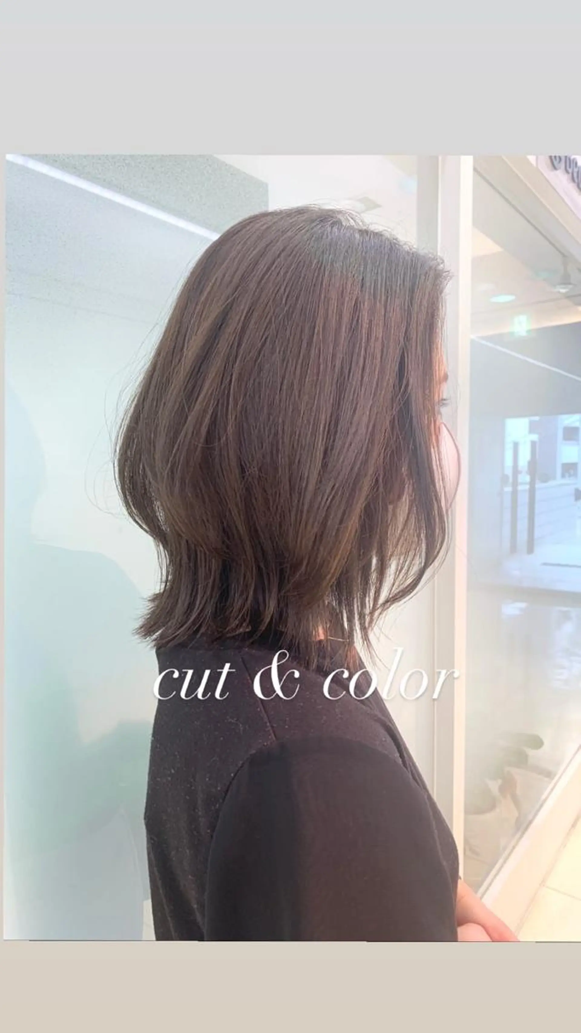 ミディアム カラー 似合わせカラー/艶 髪質改善/ヨシザキのヘアスタイル