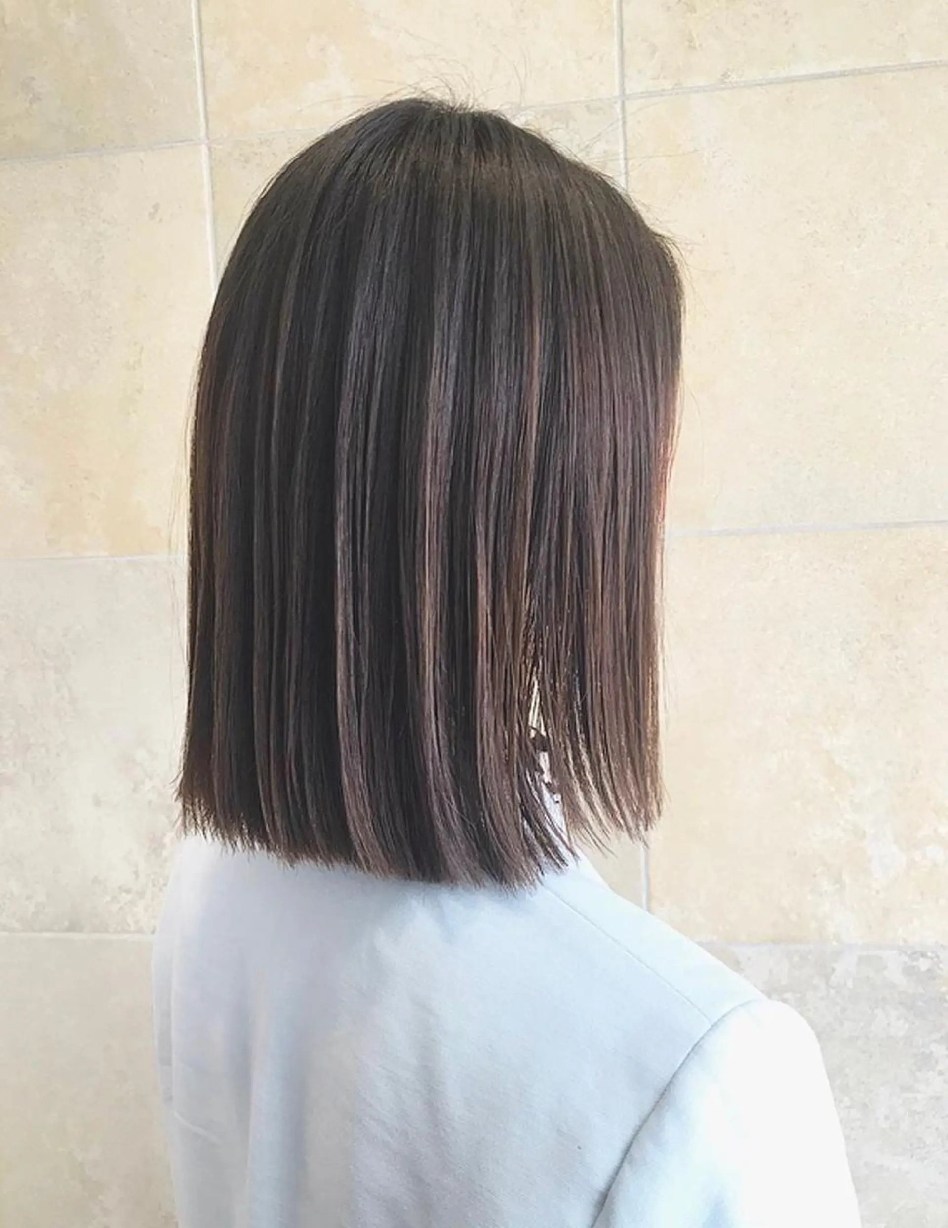 ミディアム カラー ボブ カット ヘアカラー トリートメント 田中 あかねのヘアスタイル