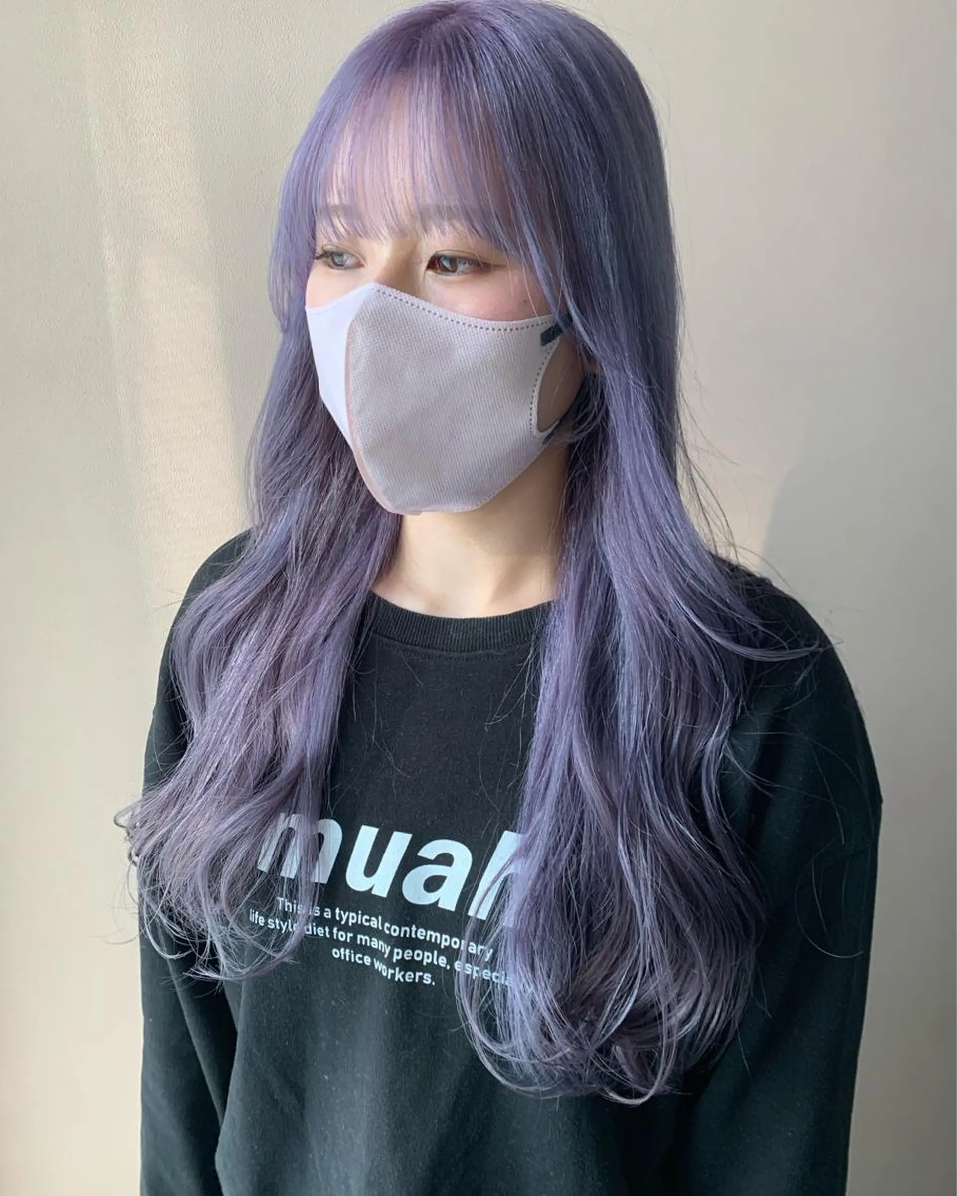 ロング カラー ブリーチ カット ヘアカラー トリートメント hub hair レイヤー/透明感のヘアスタイル