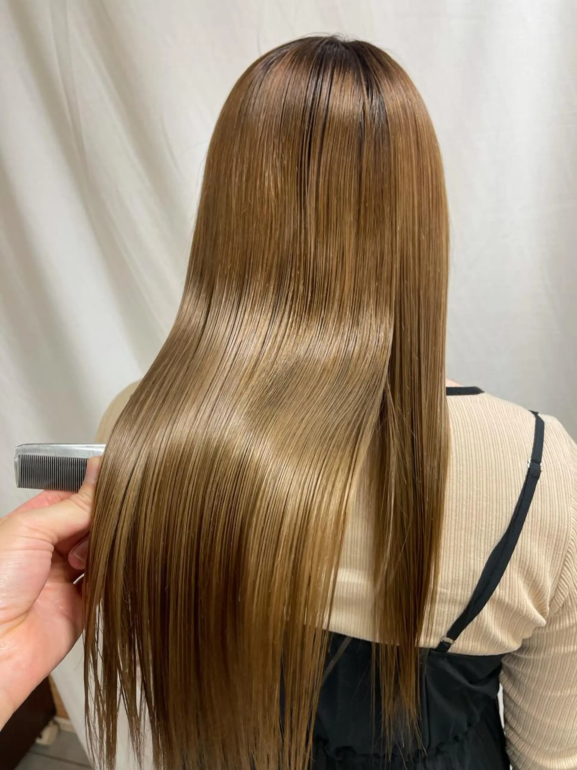 ロング パーマ カット 縮毛矯正 髪質改善/縮毛矯正 /ブリーチ矯正/岡部のヘアスタイル